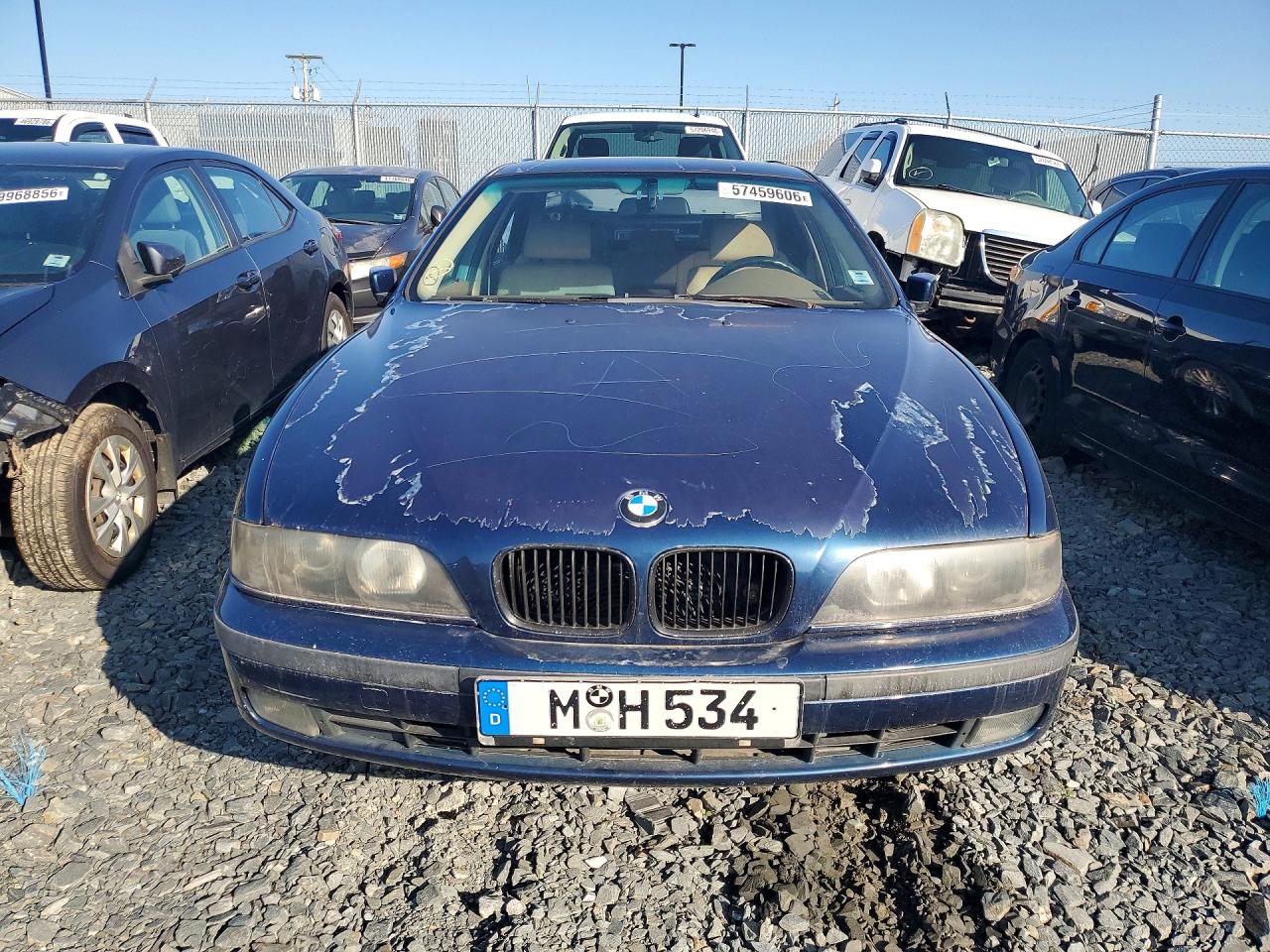 1998 Bmw 540 I Automatic Blue vin: WBADE632XWBW58079