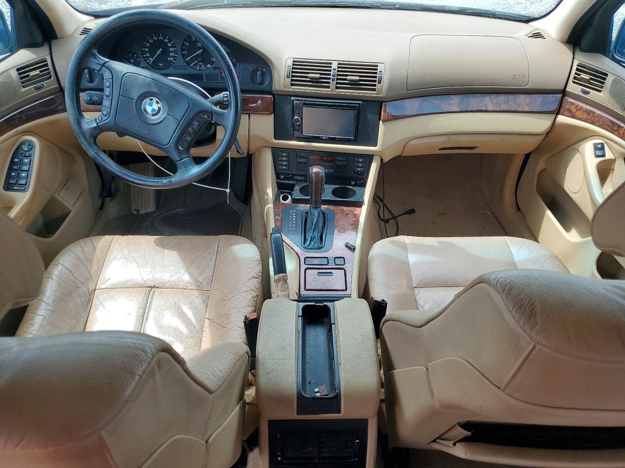 1998 Bmw 540 I Automatic Blue vin: WBADE632XWBW58079