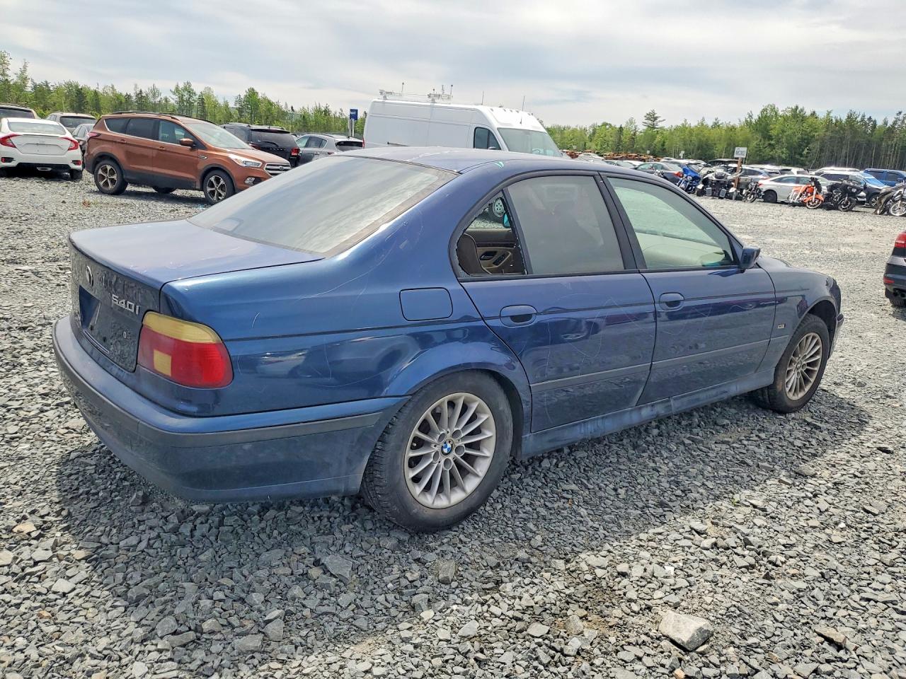 1998 Bmw 540 I Automatic Blue vin: WBADE632XWBW58079