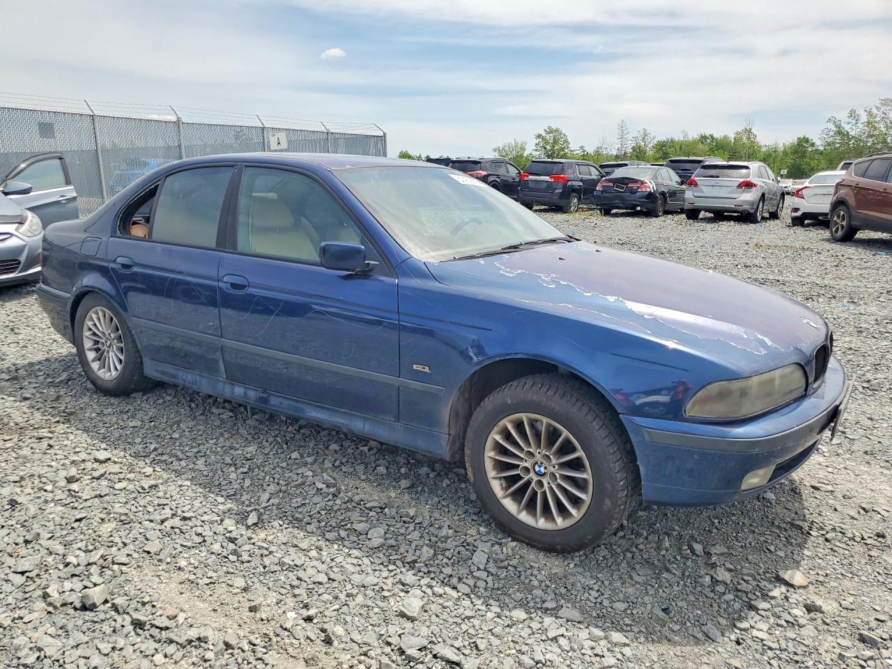 1998 Bmw 540 I Automatic Blue vin: WBADE632XWBW58079