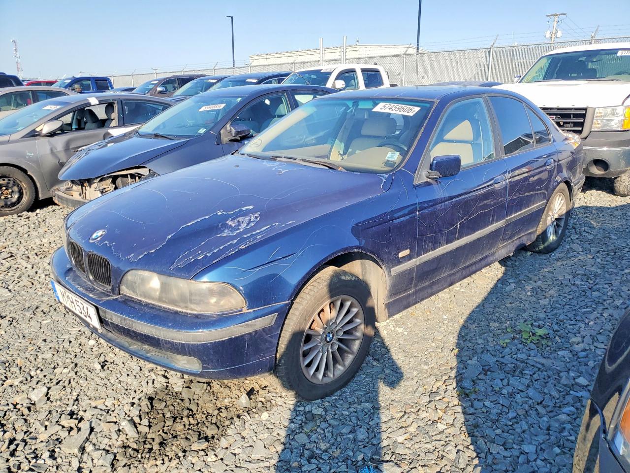 1998 Bmw 540 I Automatic Blue vin: WBADE632XWBW58079