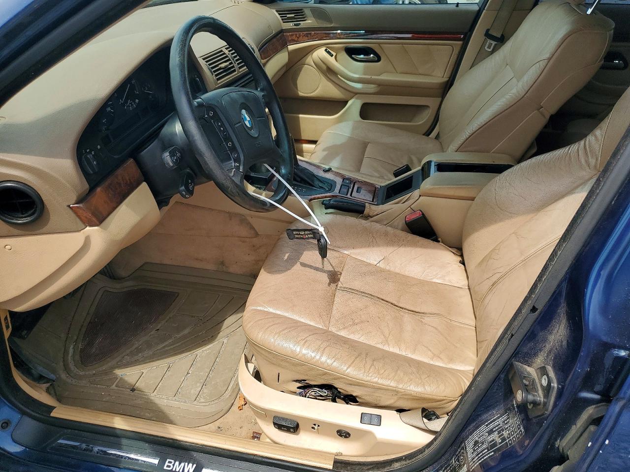 1998 Bmw 540 I Automatic Blue vin: WBADE632XWBW58079