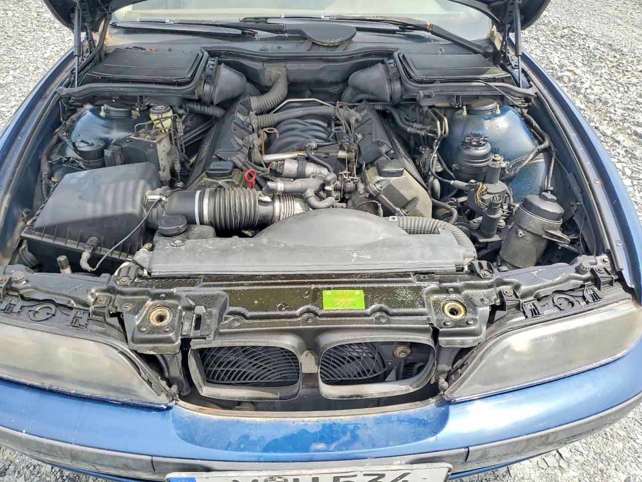 1998 Bmw 540 I Automatic Blue vin: WBADE632XWBW58079