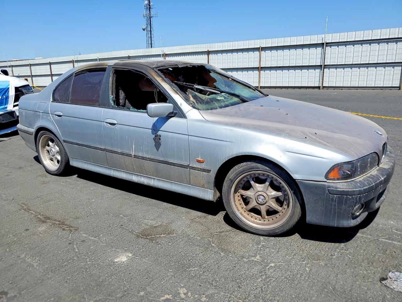 1998 Bmw 540 I Automatic Silver vin: WBADE632XWBW59667