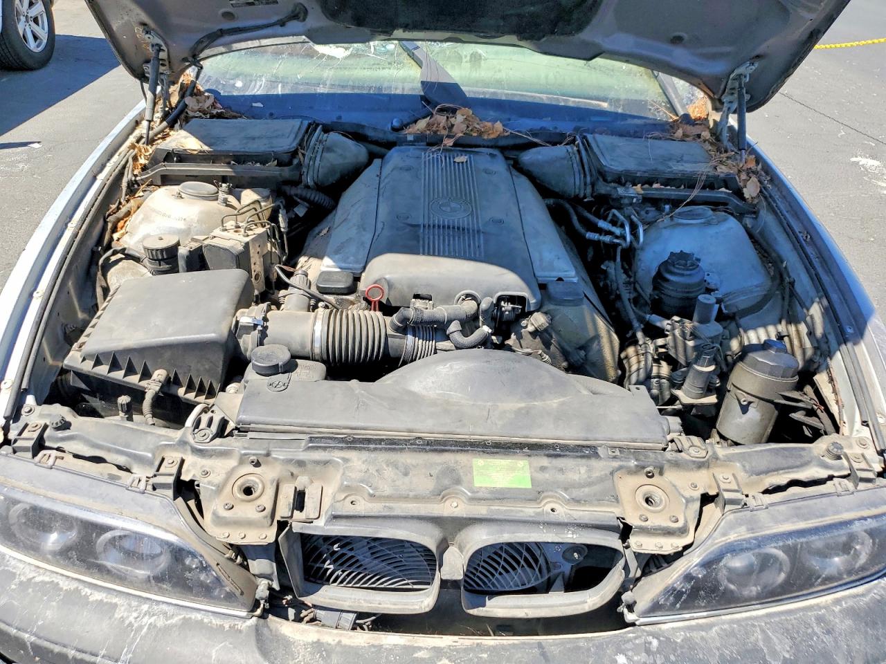 1998 Bmw 540 I Automatic Silver vin: WBADE632XWBW59667