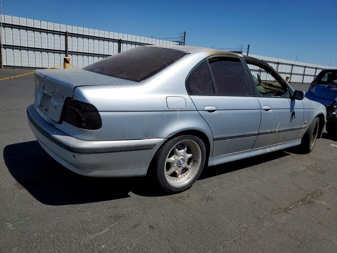 1998 Bmw 540 I Automatic Silver vin: WBADE632XWBW59667