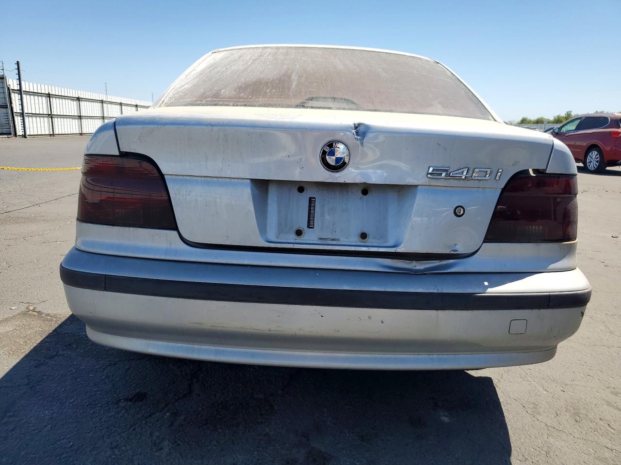 1998 Bmw 540 I Automatic Silver vin: WBADE632XWBW59667