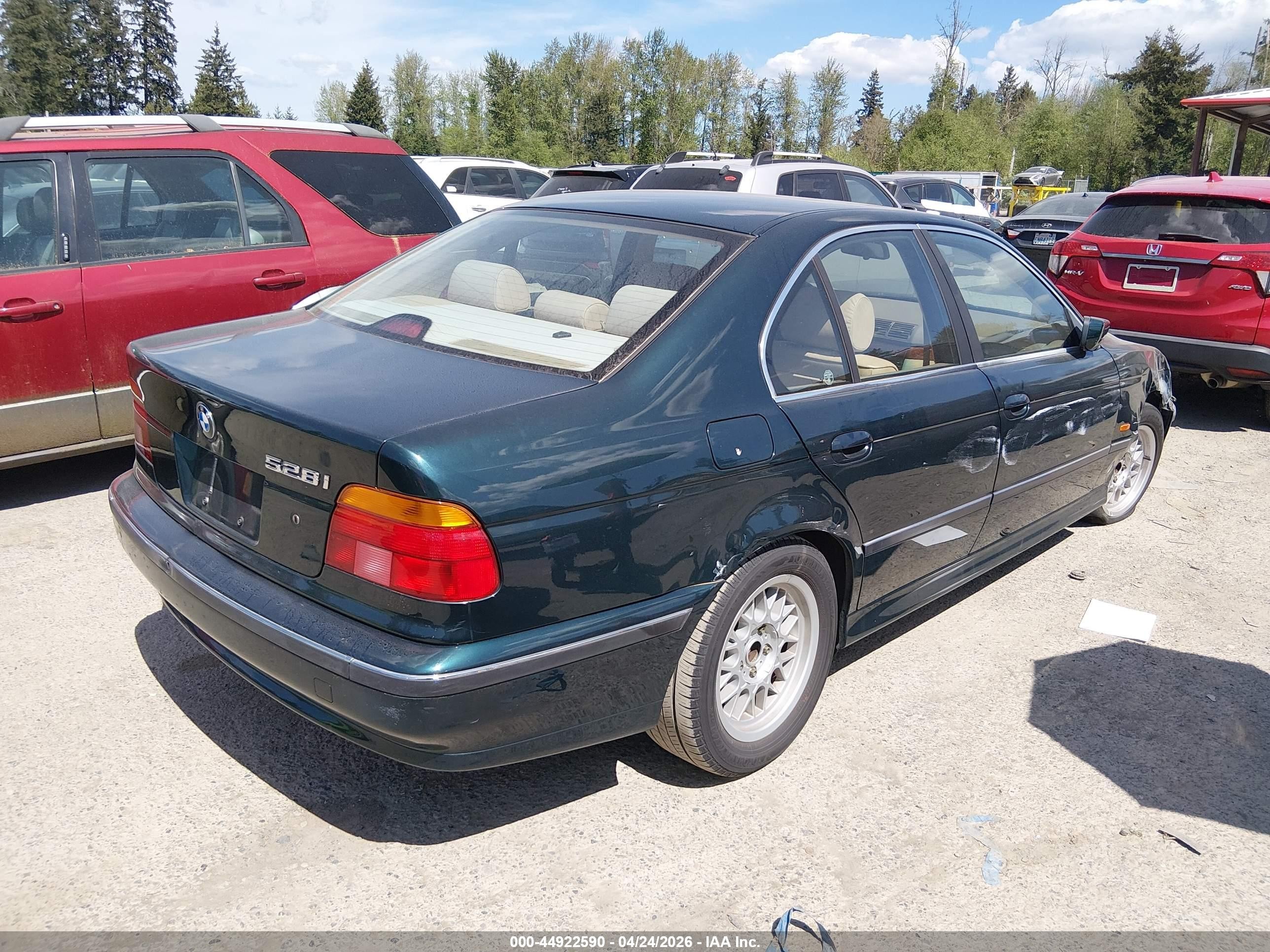 1999 Bmw 528i   Green vin: WBADM5332XBY16180