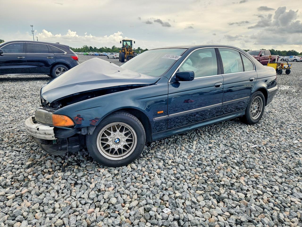 1999 Bmw 528 I Automatic Green vin: WBADM6336XBY22697