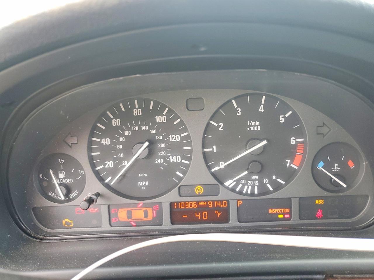 1999 Bmw 528 I Automatic Black vin: WBADM6337XBY30906