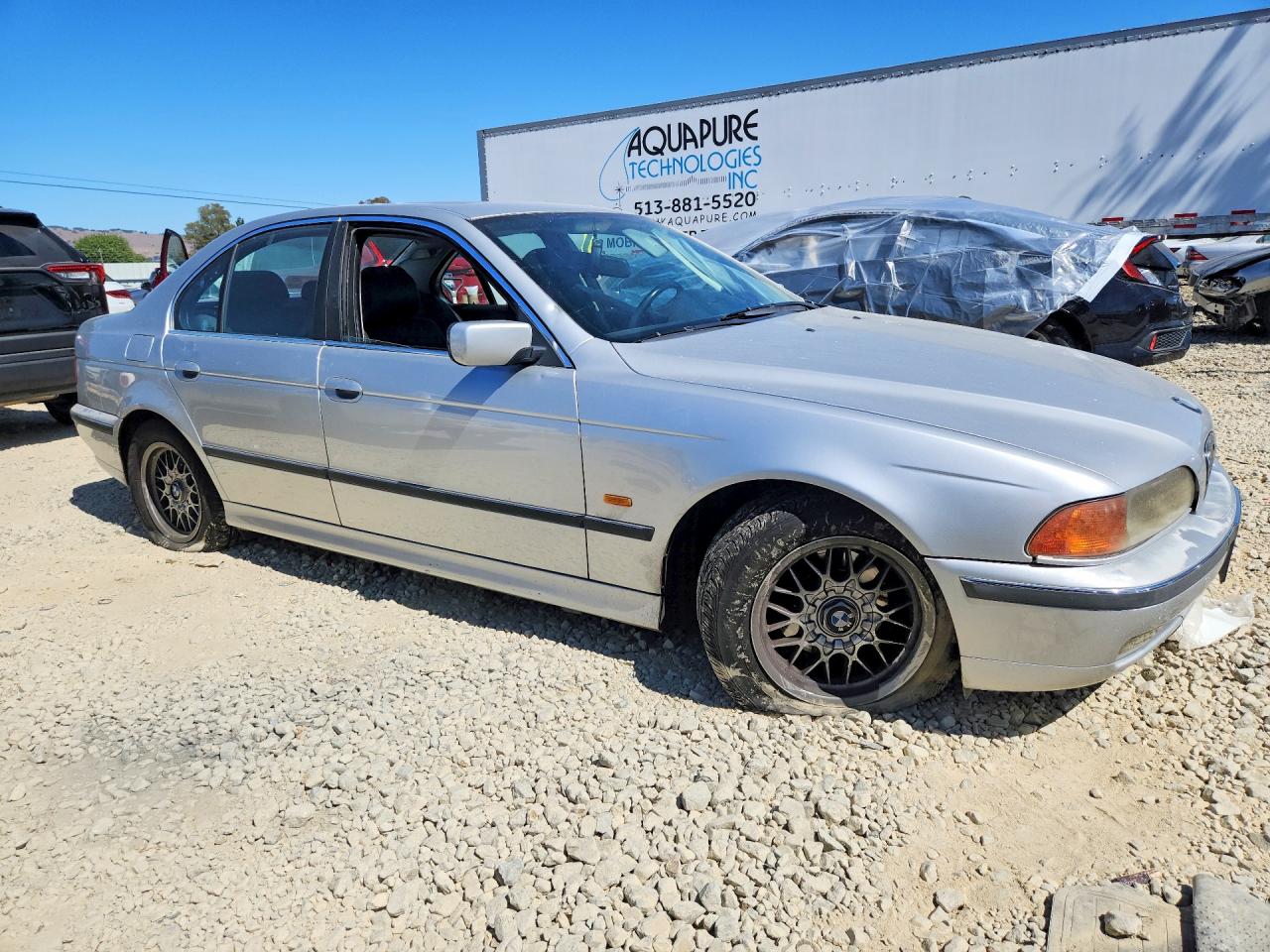 1999 Bmw 528 I Automatic Silver vin: WBADM6337XBY32073