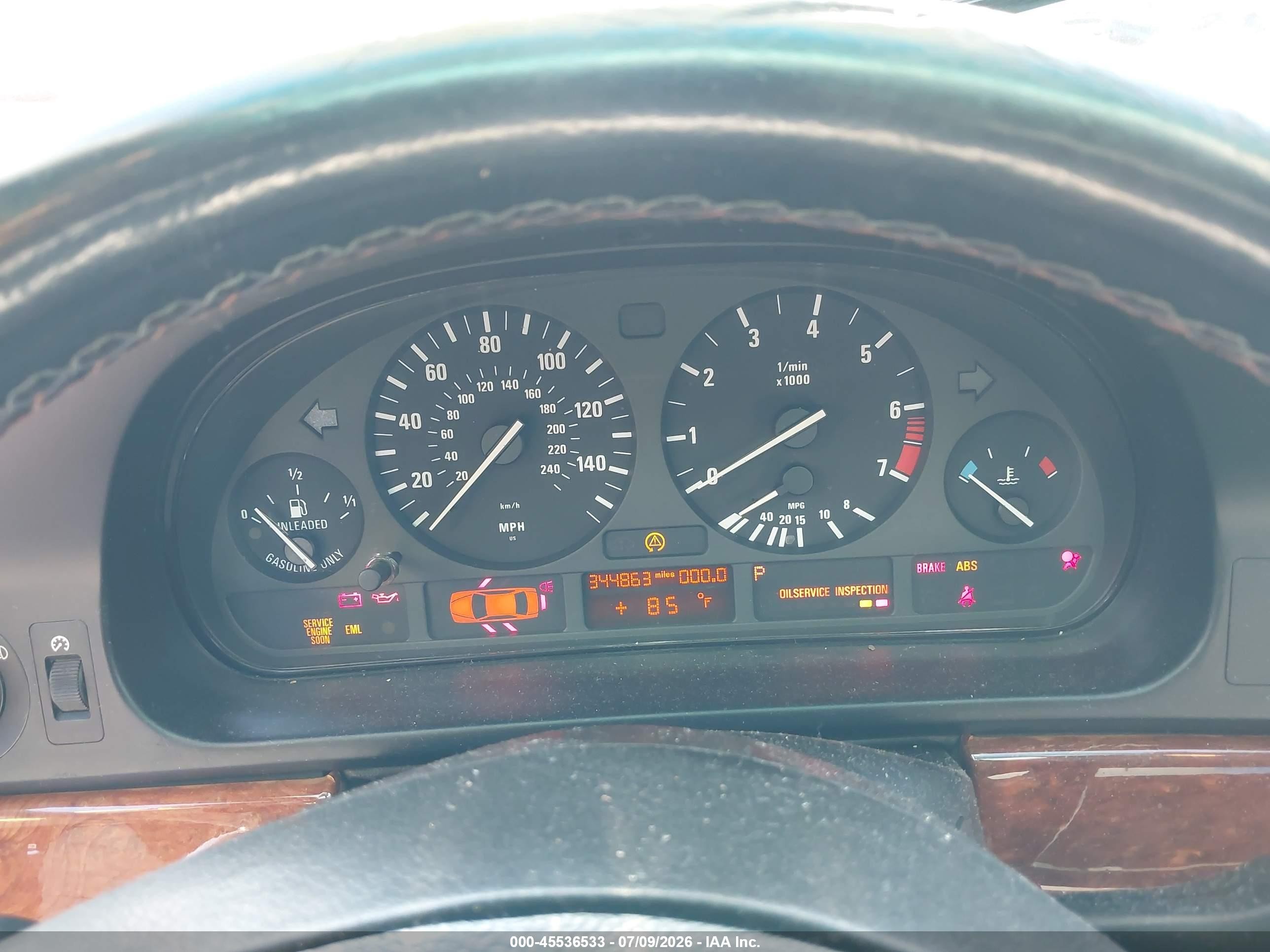 2000 Bmw 528ia   Silver vin: WBADM6341YGU15464