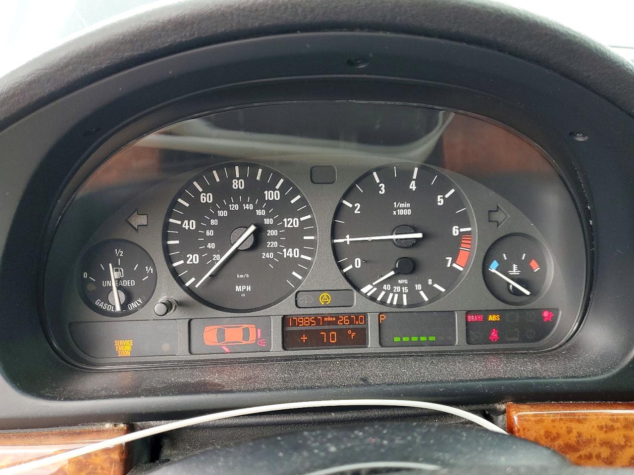 2000 Bmw 528 I Automatic Blue vin: WBADM6342YGU18924