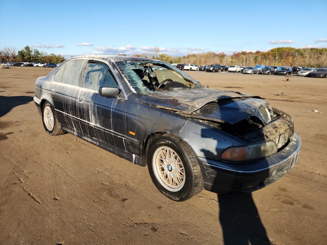 2000 Bmw 528 I Automatic Blue vin: WBADM6345YGU15211