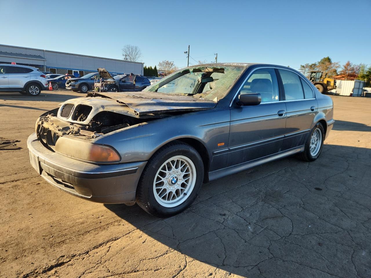 2000 Bmw 528 I Automatic Blue vin: WBADM6345YGU15211