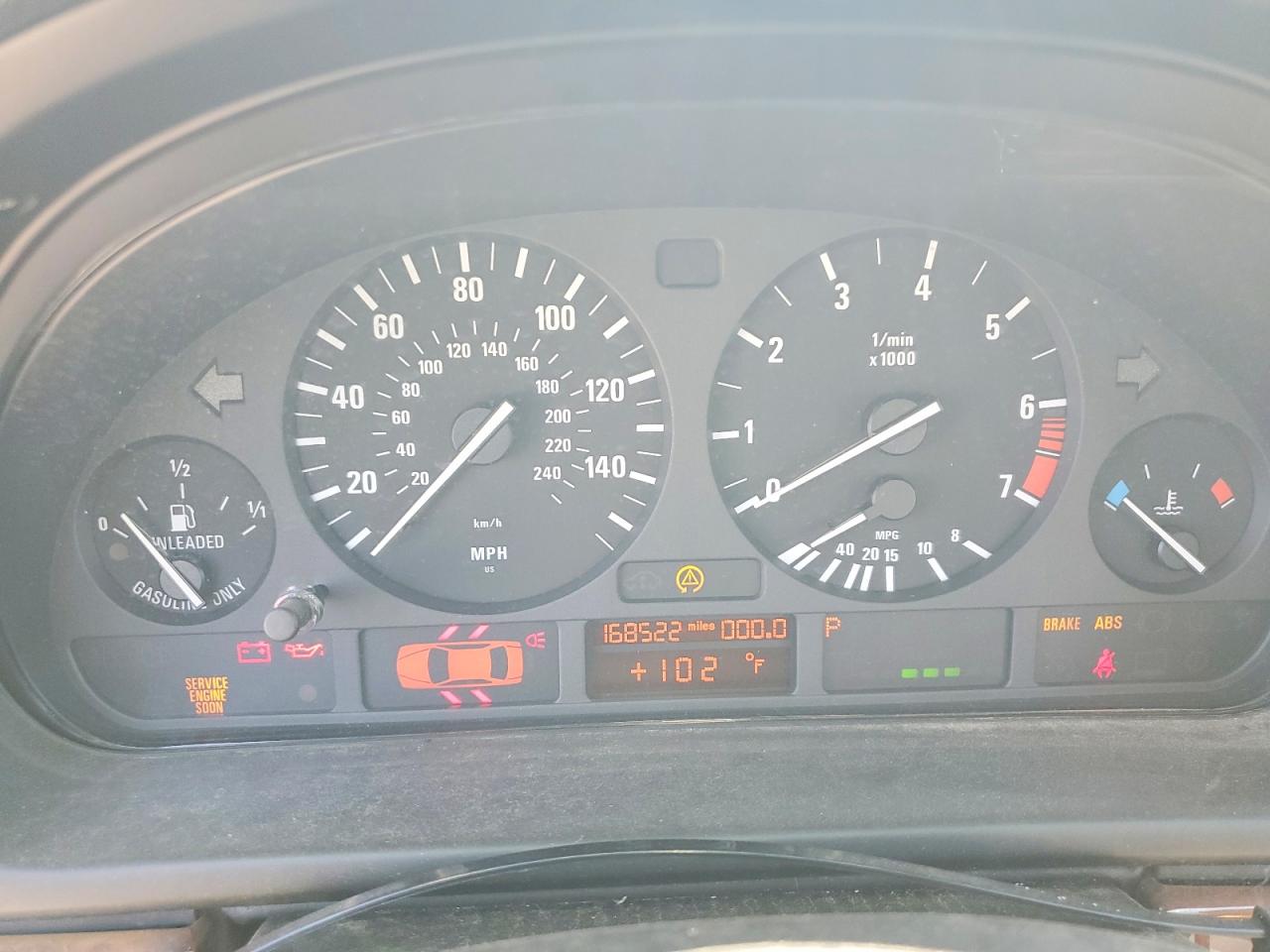 2000 Bmw 528 I Automatic Black vin: WBADM6345YGV01618
