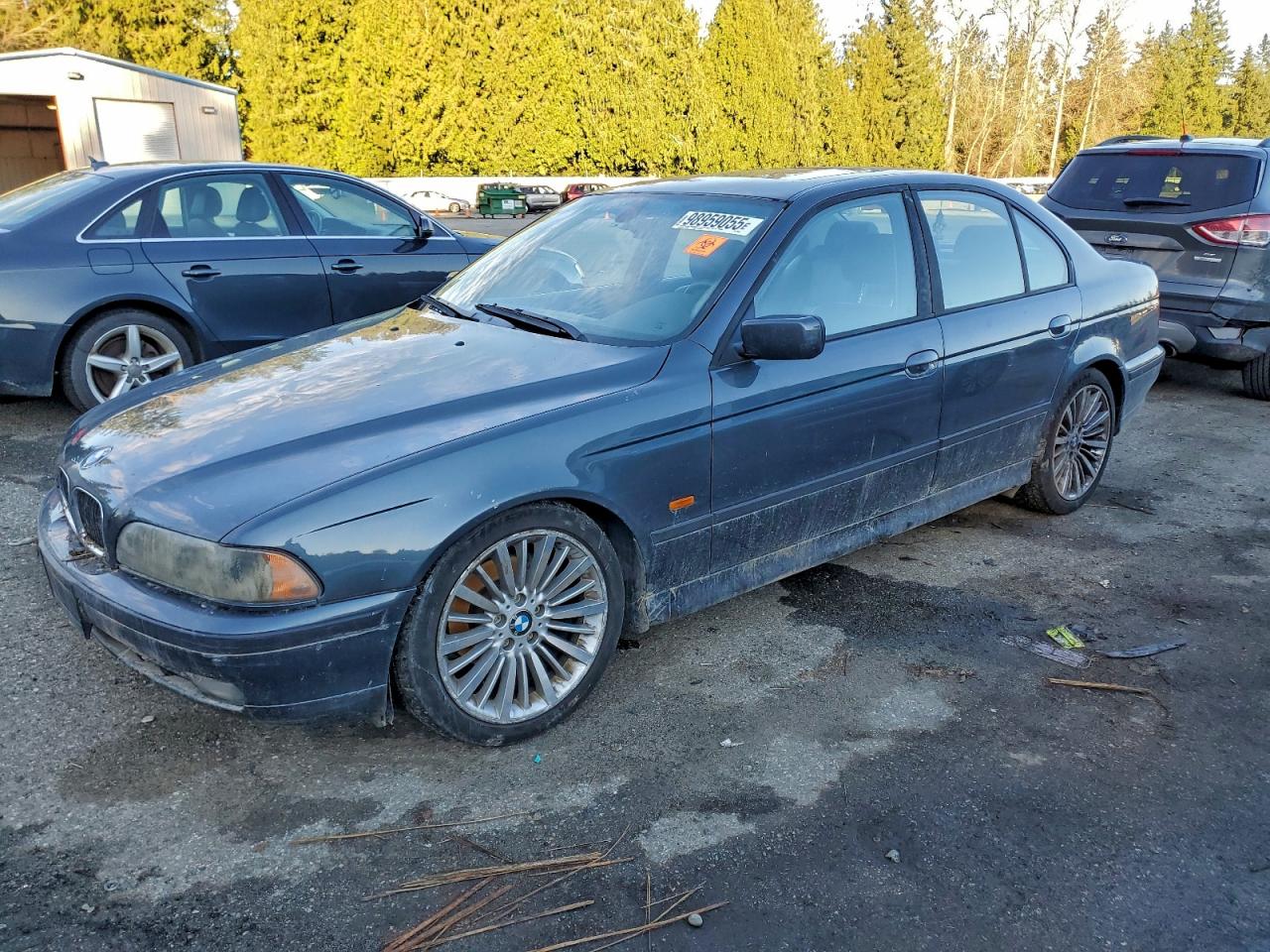 2000 Bmw 528 I Automatic Gray vin: WBADM6346YGV03443