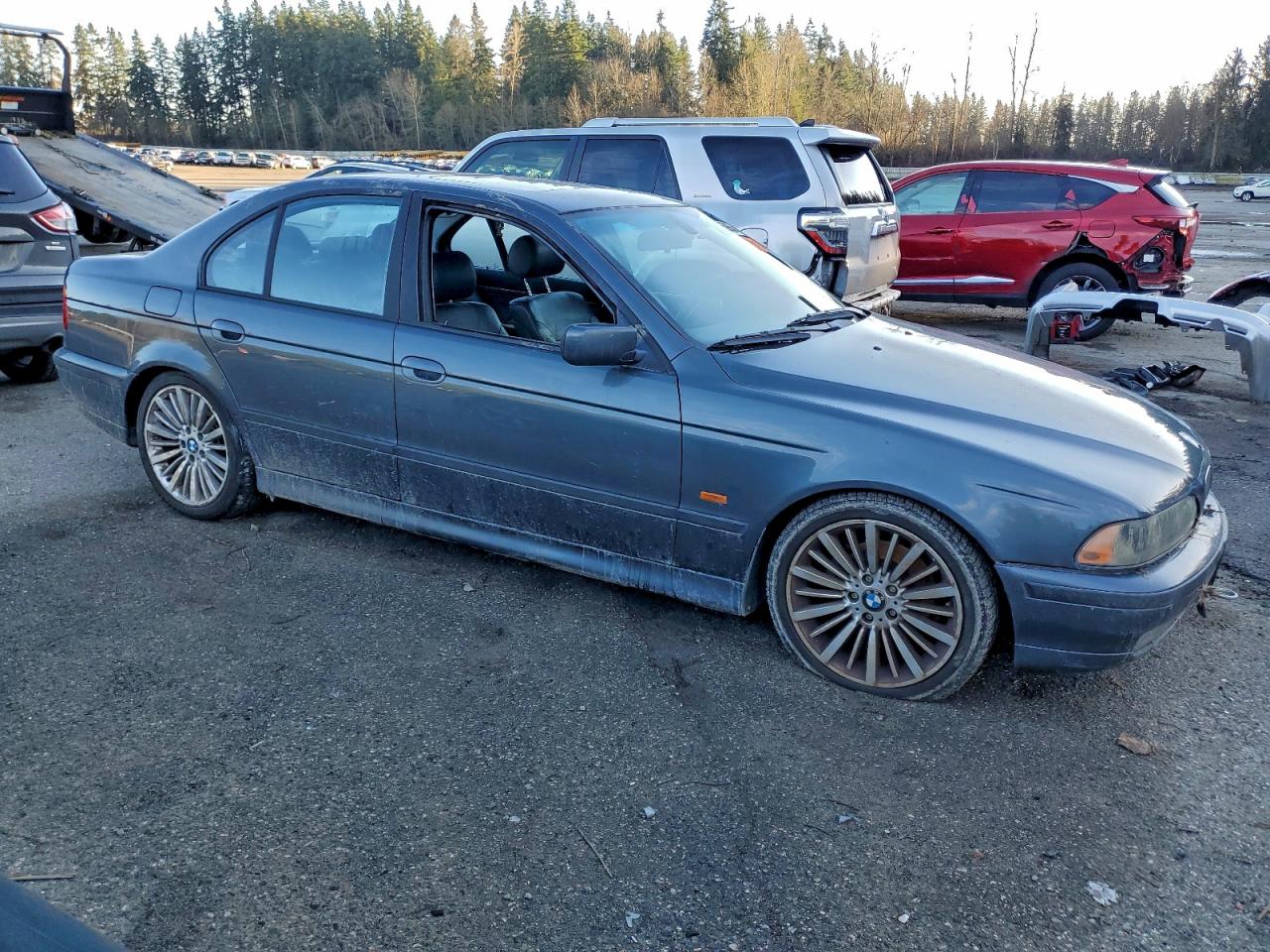 2000 Bmw 528 I Automatic Gray vin: WBADM6346YGV03443