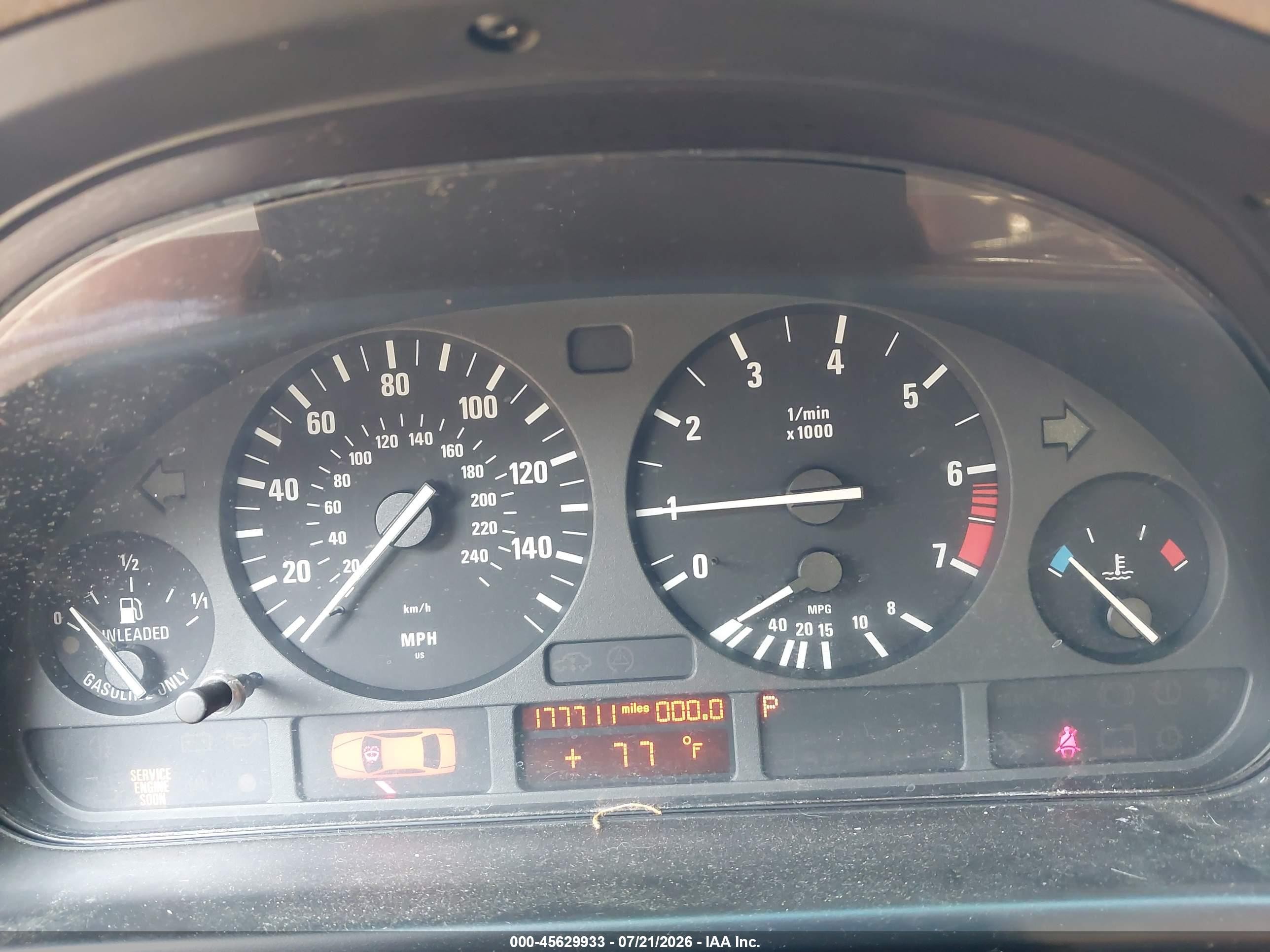 2000 Bmw 528ia   Синий vin: WBADM6348YGU21522