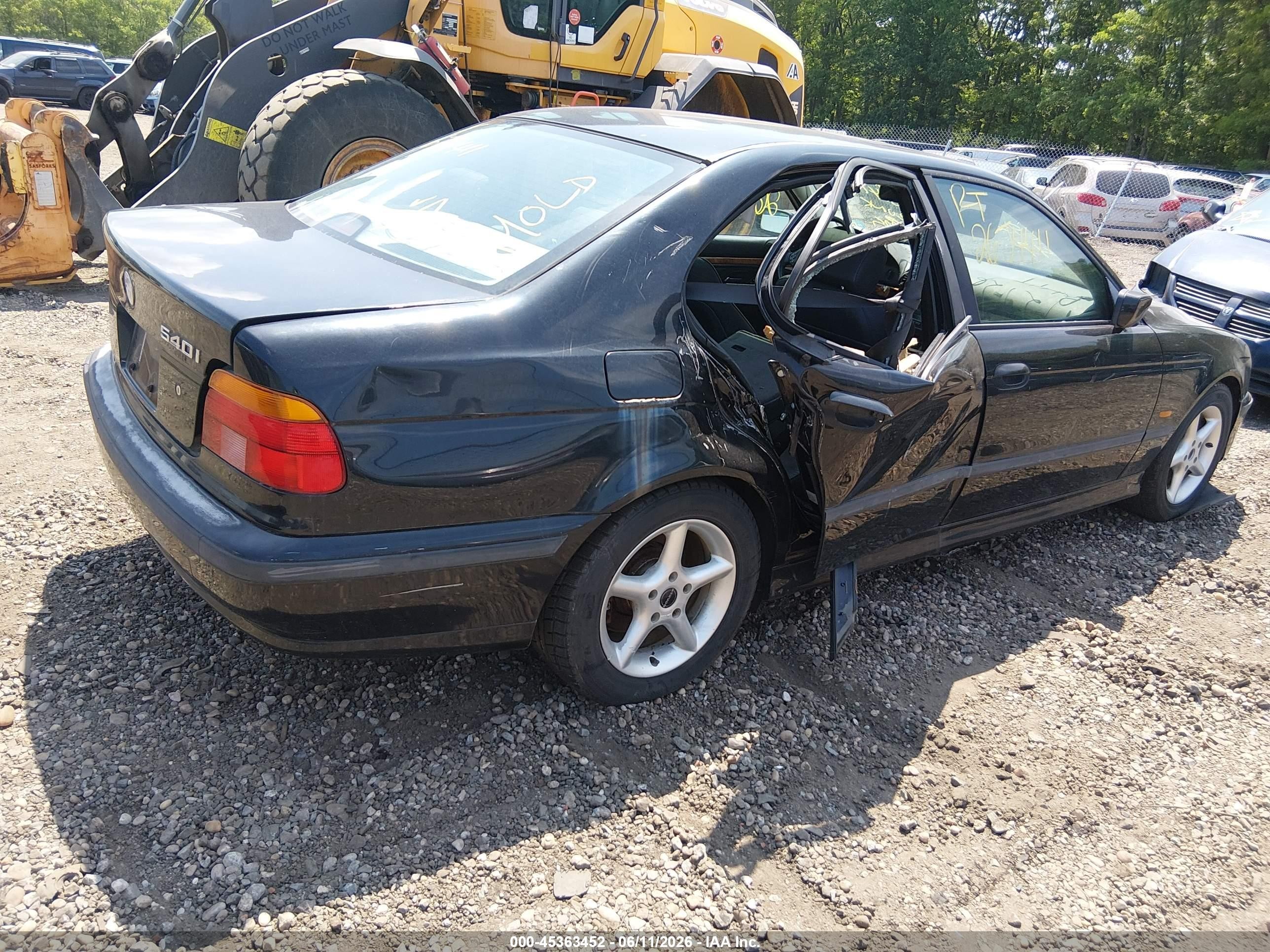 1999 Bmw 540i   Black vin: WBADN533XXGC91758