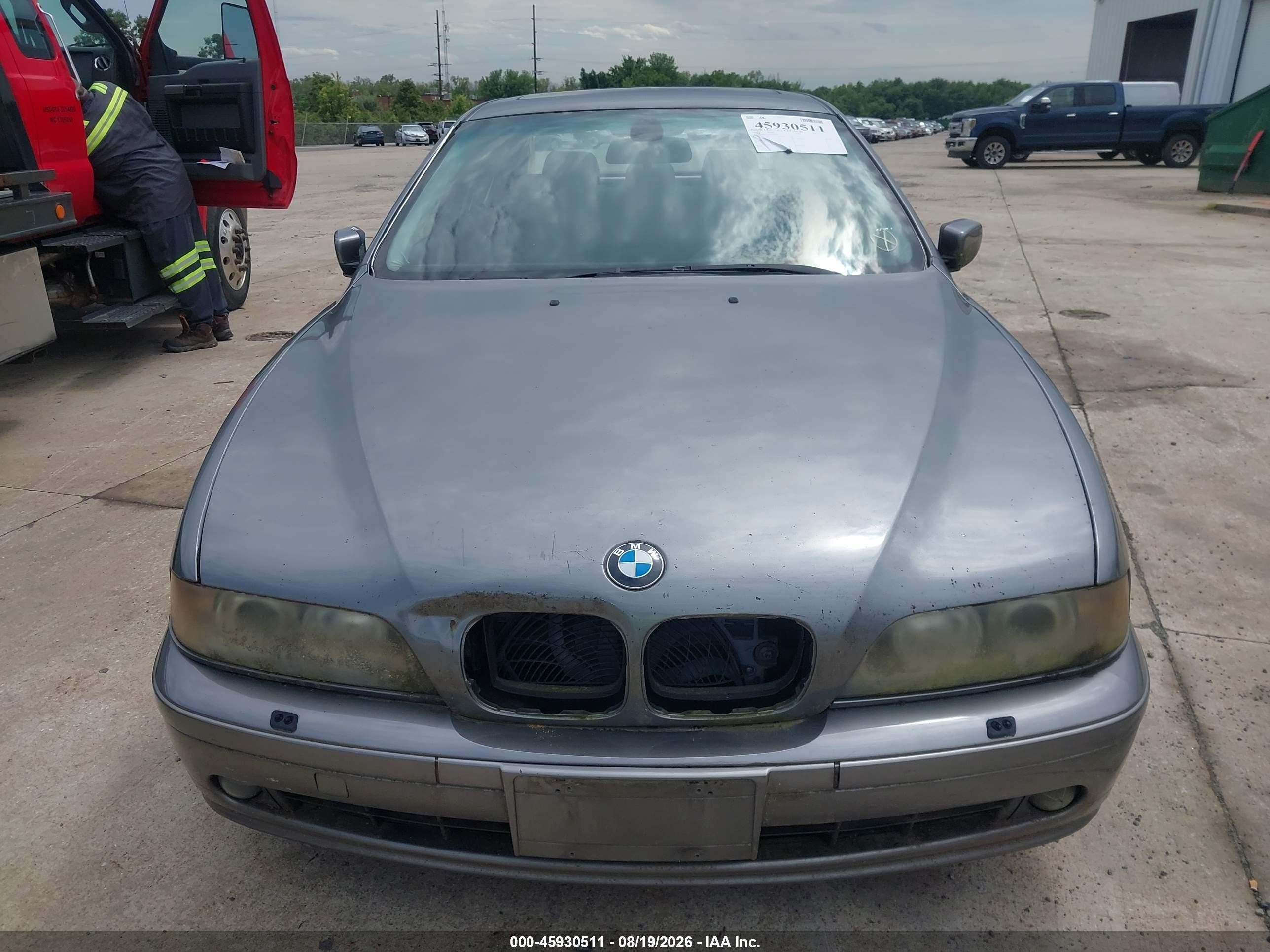2002 Bmw 540i   Silver vin: WBADN53432GF70793