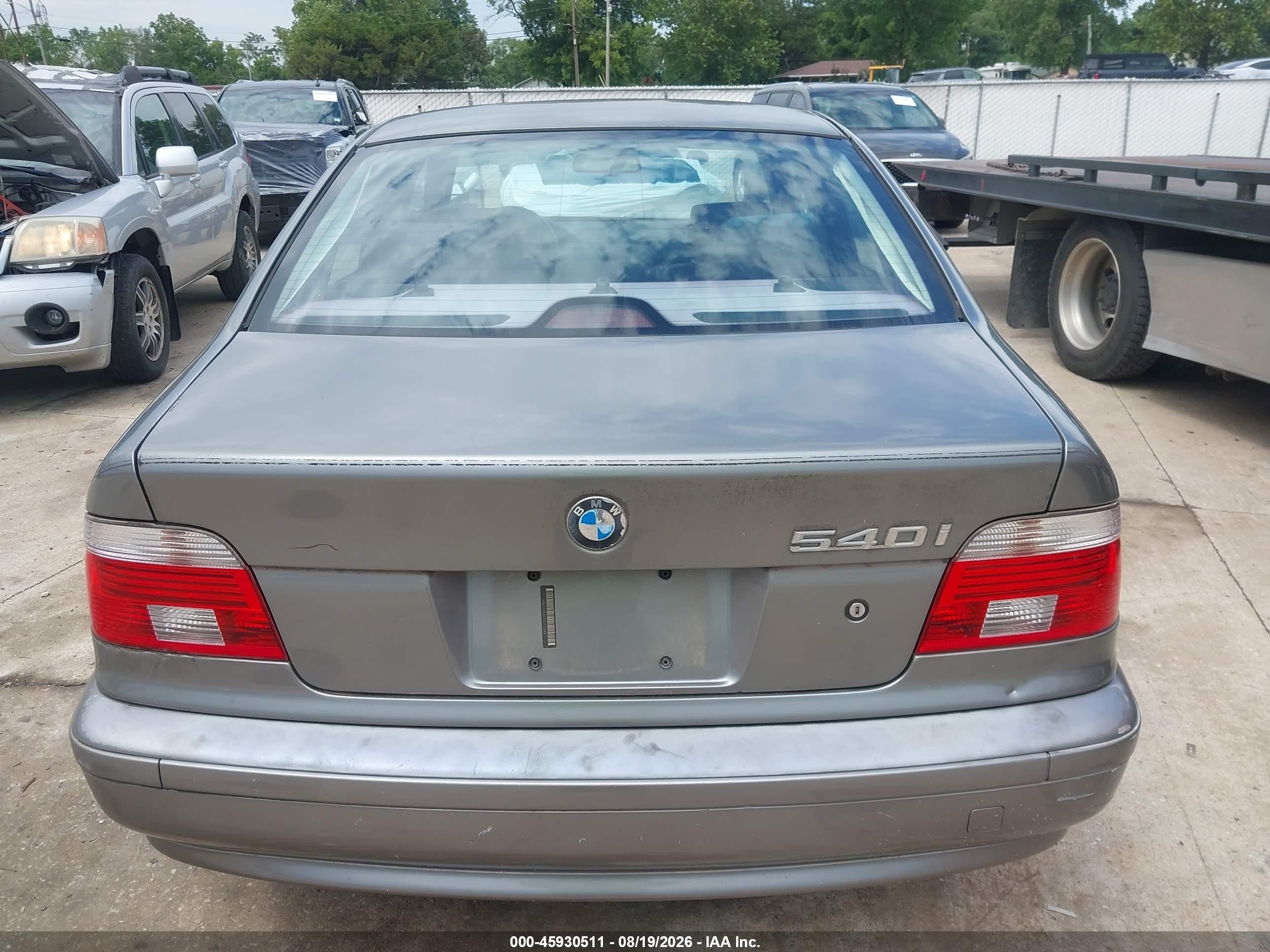 2002 Bmw 540i   Silver vin: WBADN53432GF70793