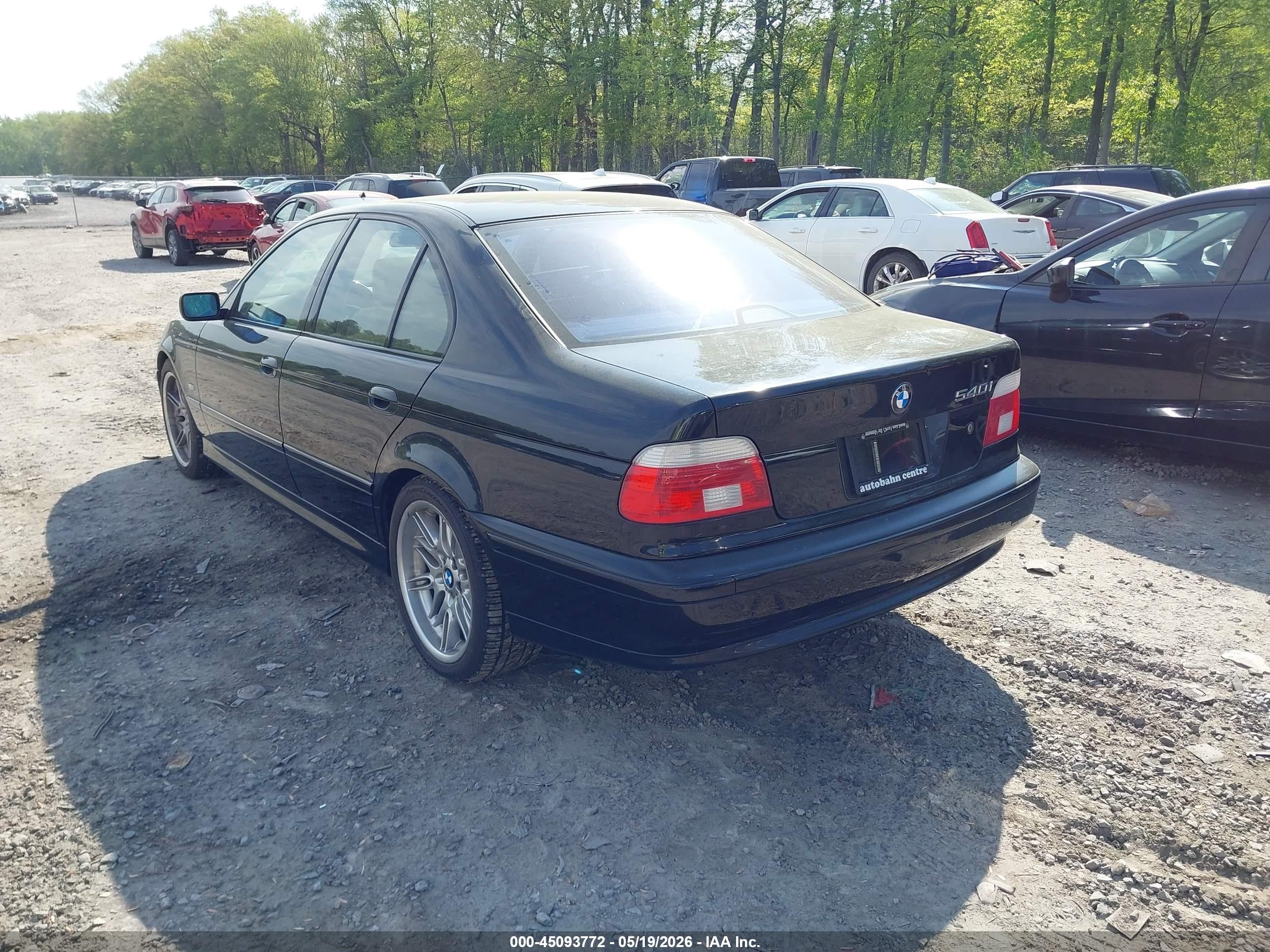 2001 Bmw 540i   Черный vin: WBADN53441GC97779
