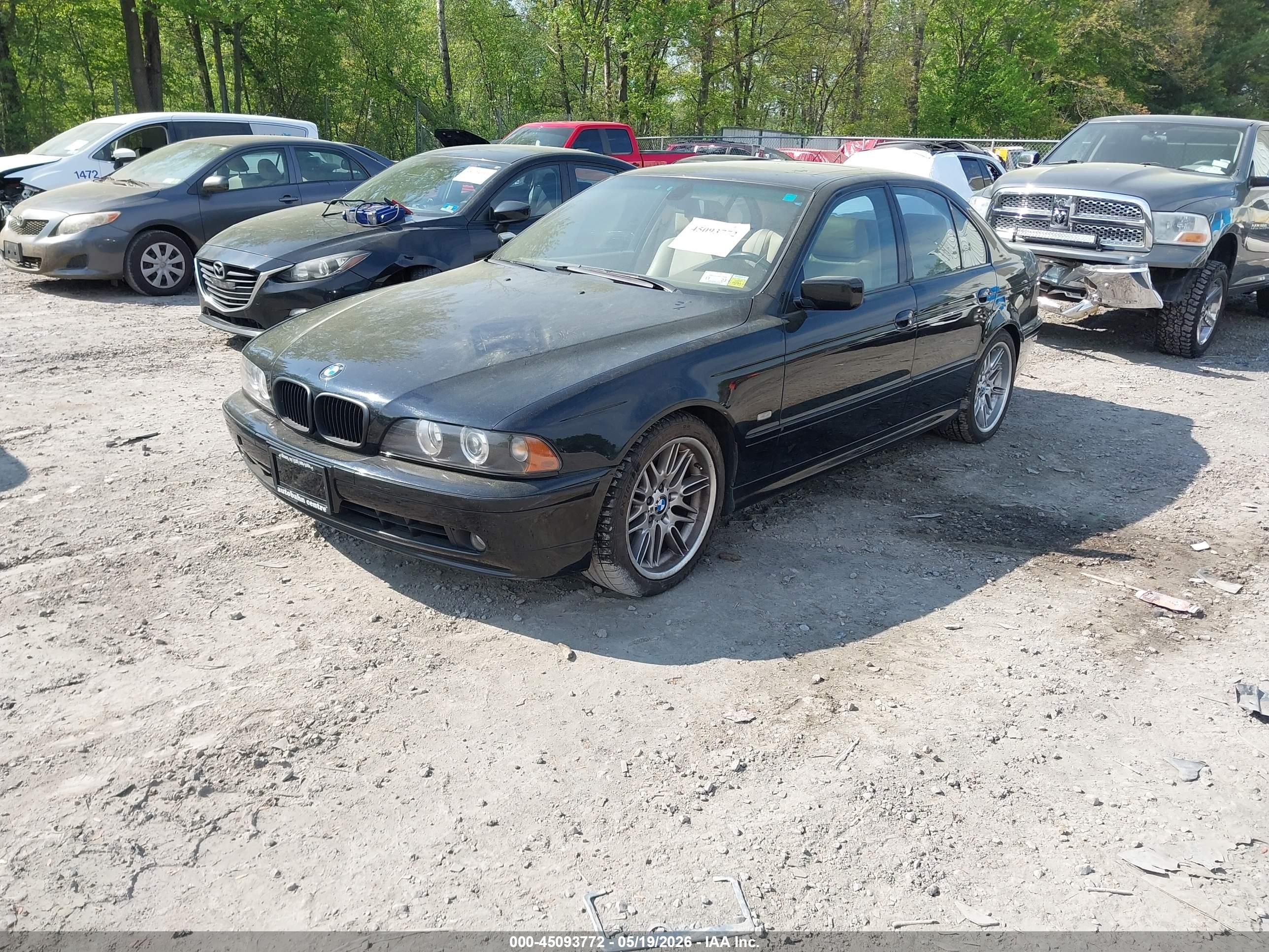 2001 Bmw 540i   Черный vin: WBADN53441GC97779