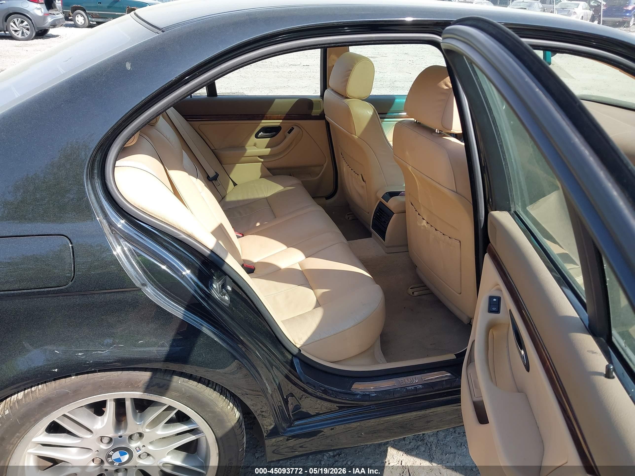 2001 Bmw 540i   Черный vin: WBADN53441GC97779