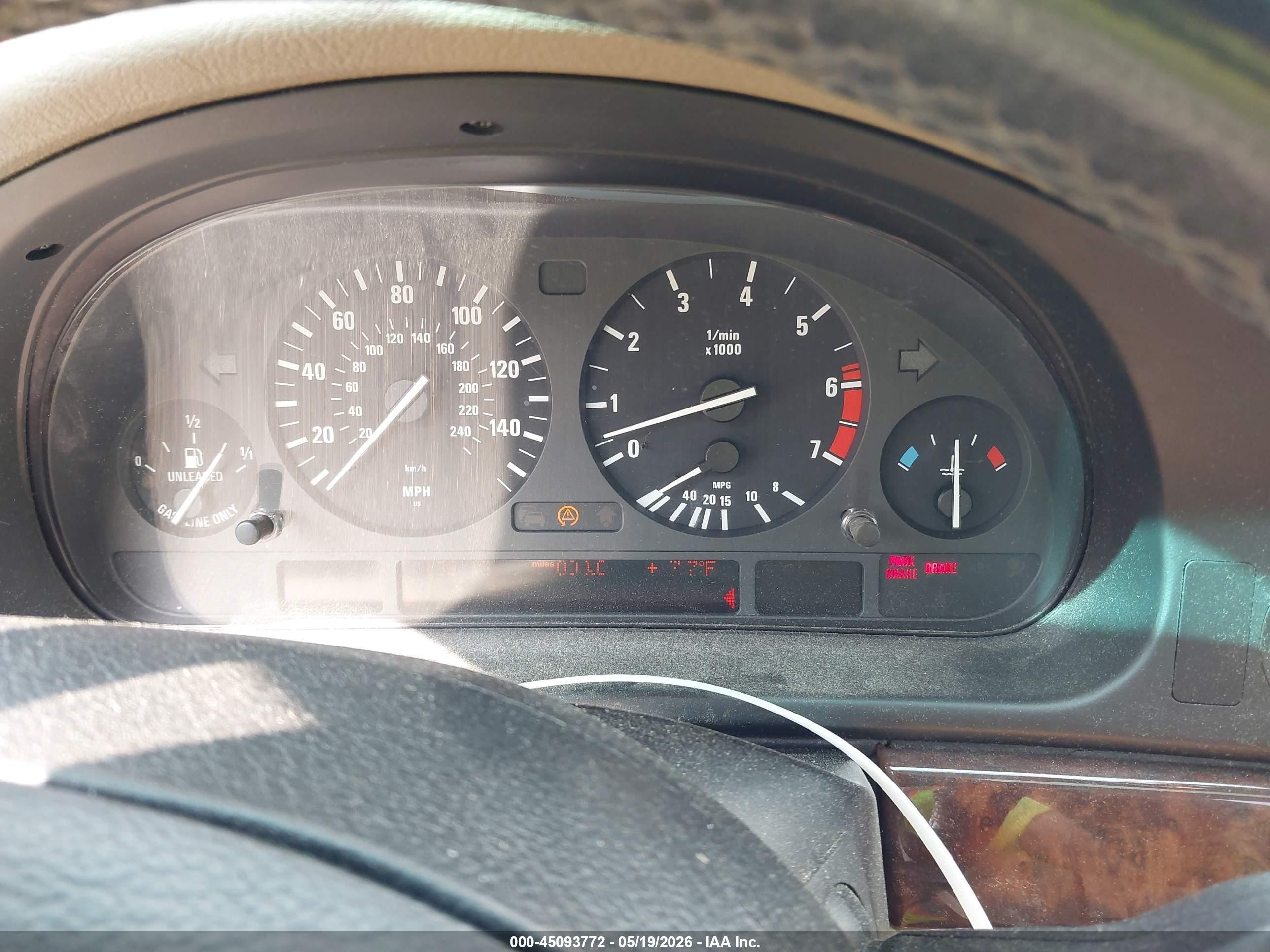 2001 Bmw 540i   Черный vin: WBADN53441GC97779