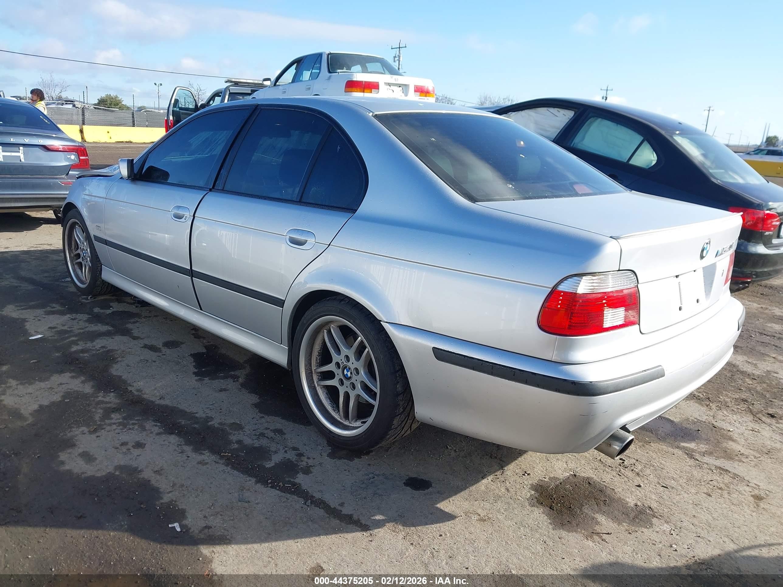 2003 Bmw 540i   Silver vin: WBADN53453GF71106