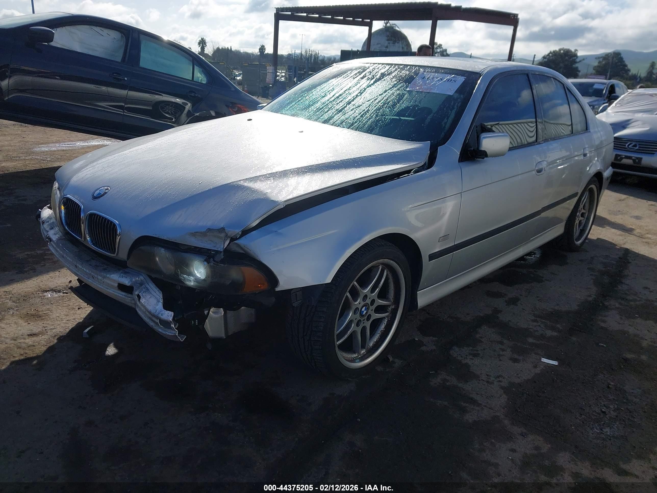 2003 Bmw 540i   Silver vin: WBADN53453GF71106