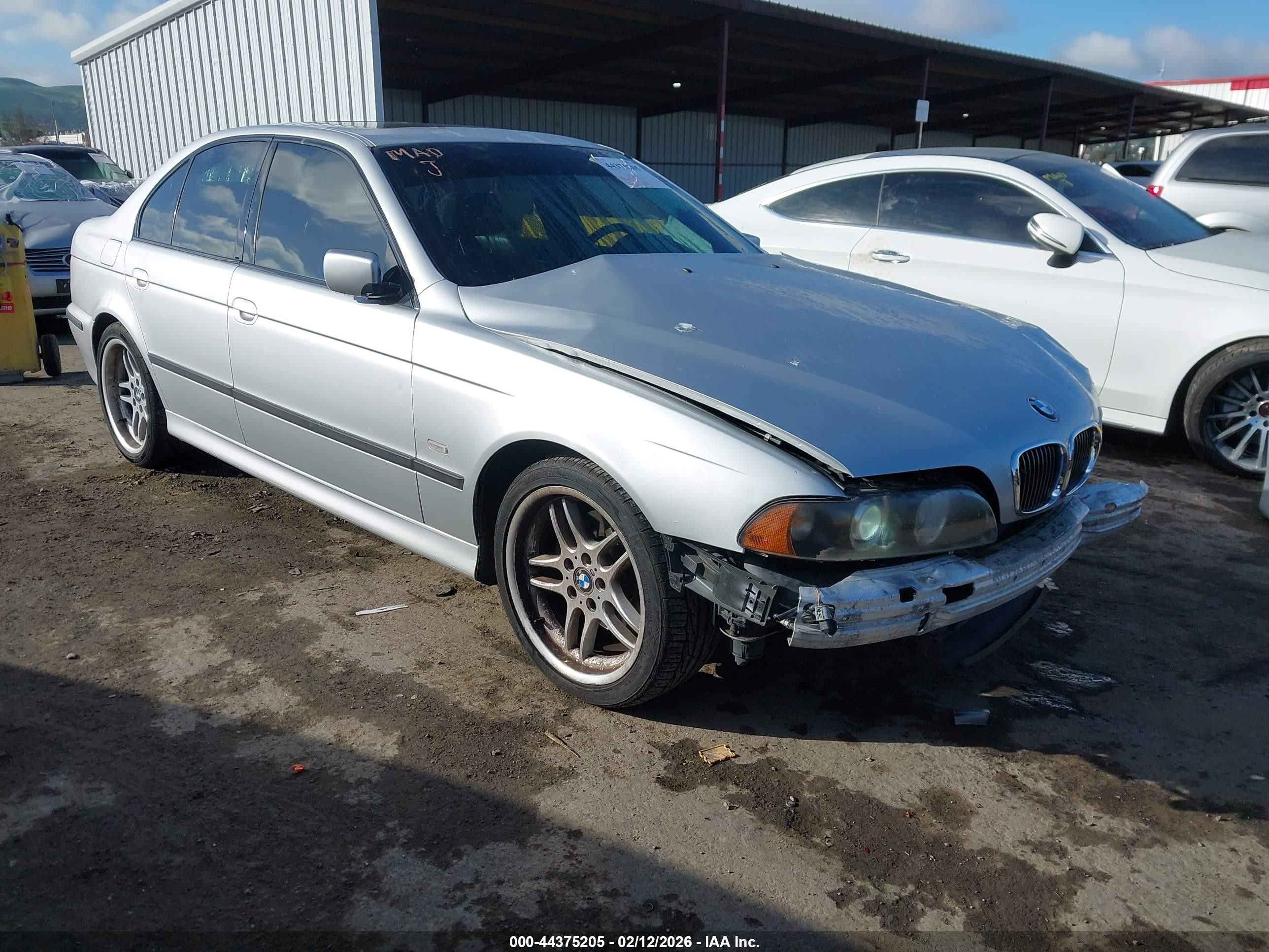 2003 Bmw 540i   Silver vin: WBADN53453GF71106