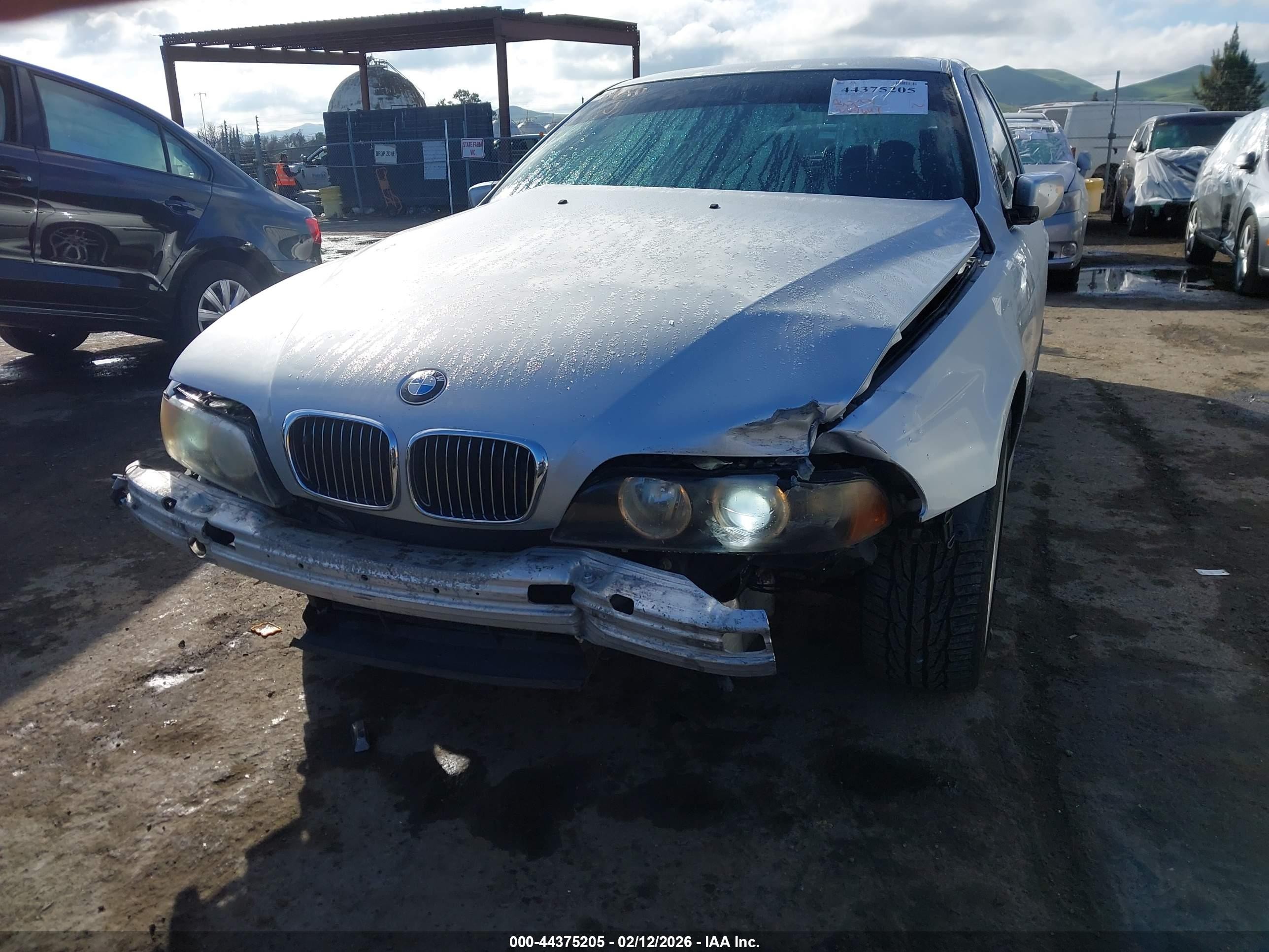 2003 Bmw 540i   Silver vin: WBADN53453GF71106