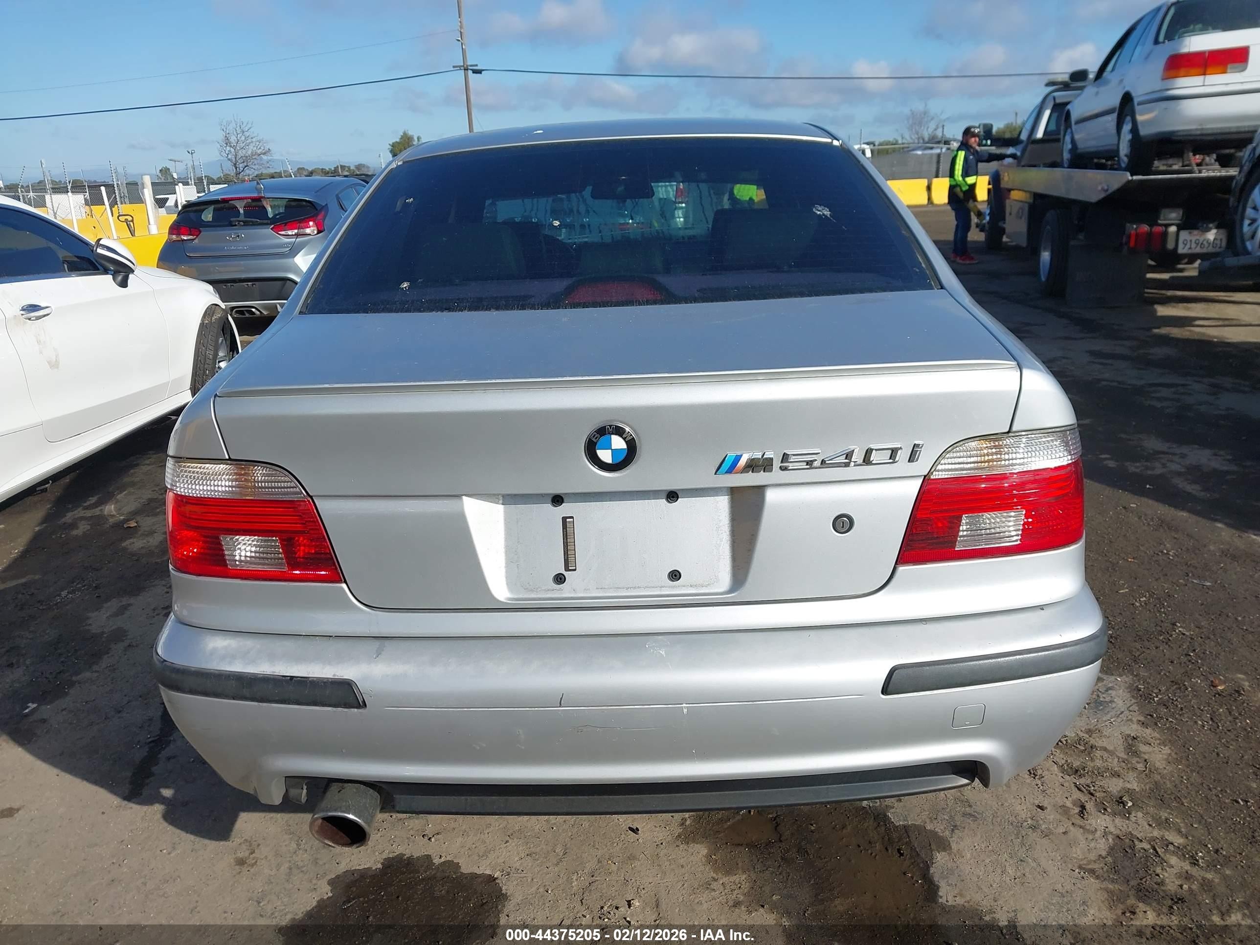 2003 Bmw 540i   Silver vin: WBADN53453GF71106