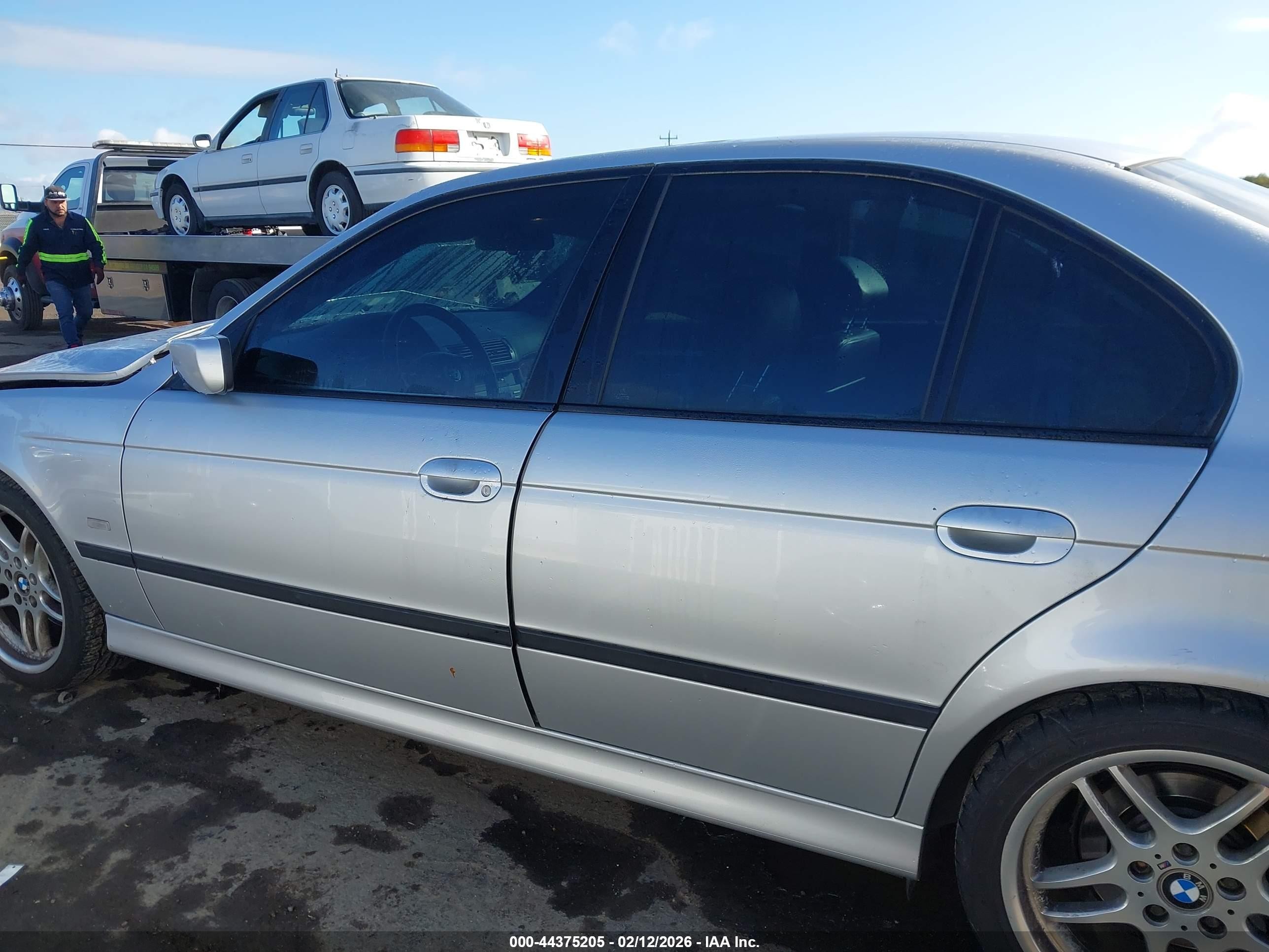 2003 Bmw 540i   Silver vin: WBADN53453GF71106