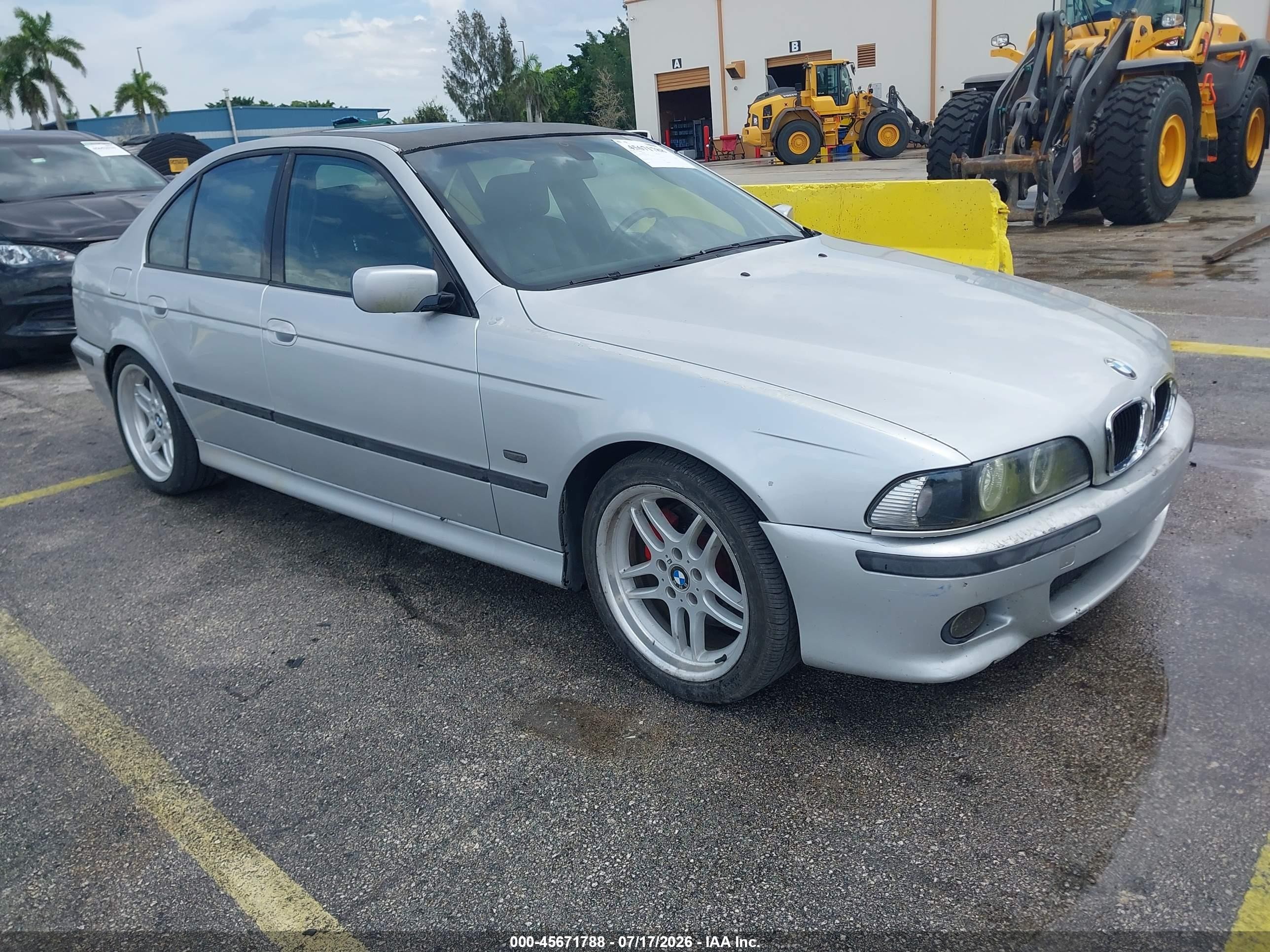 2003 Bmw 5 Series 540i Silver vin: WBADN53453GF71882