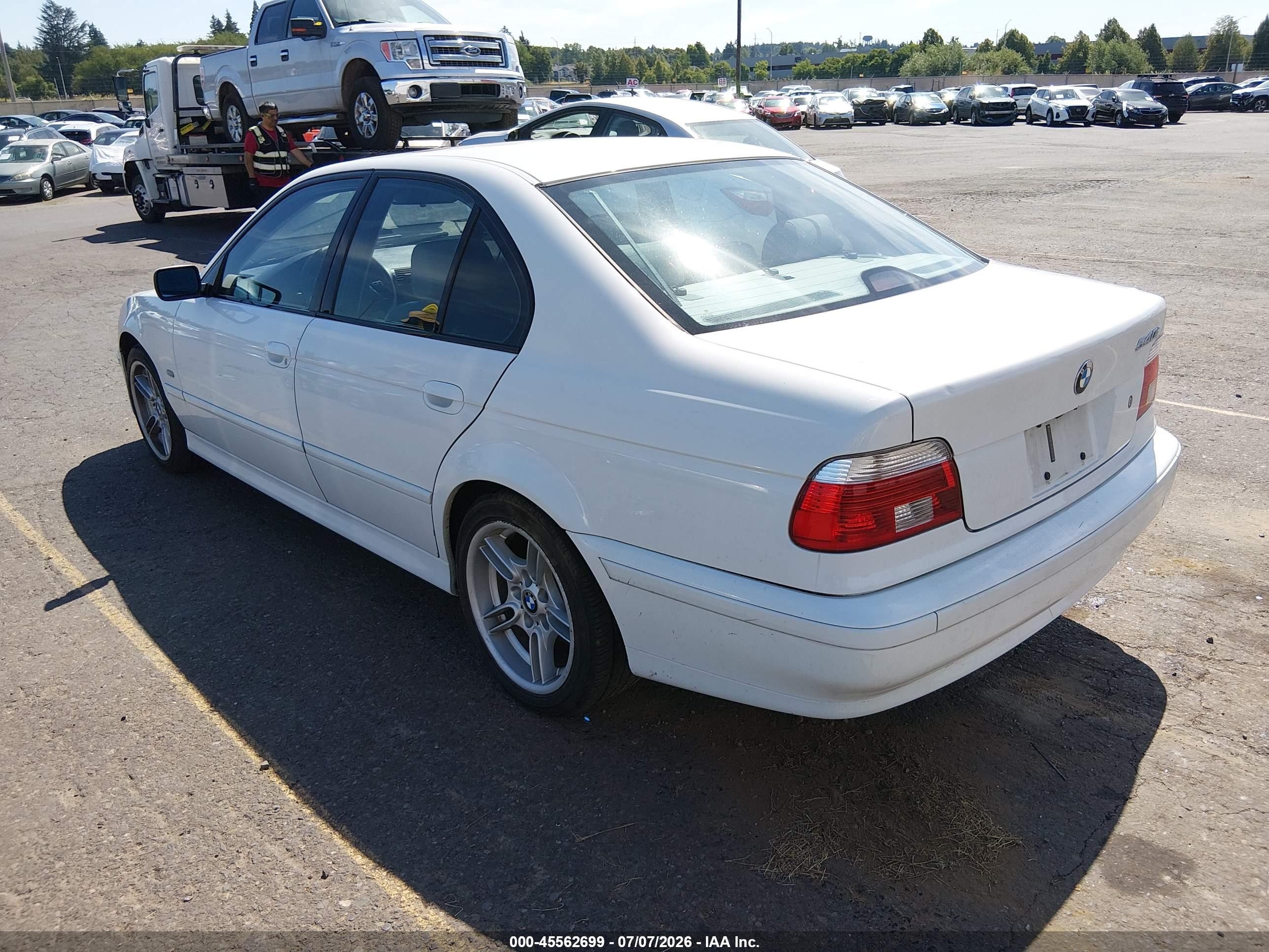2001 Bmw 540i White vin: WBADN53471GC96724
