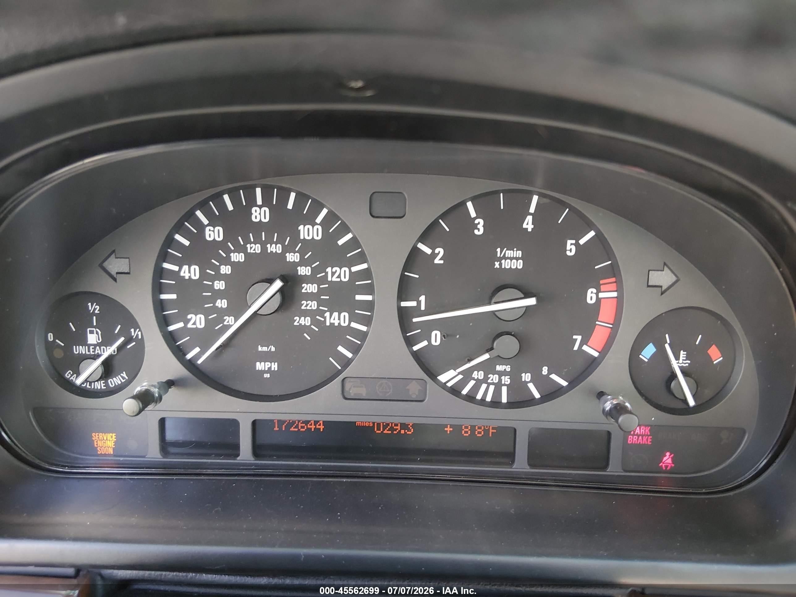 2001 Bmw 540i White vin: WBADN53471GC96724