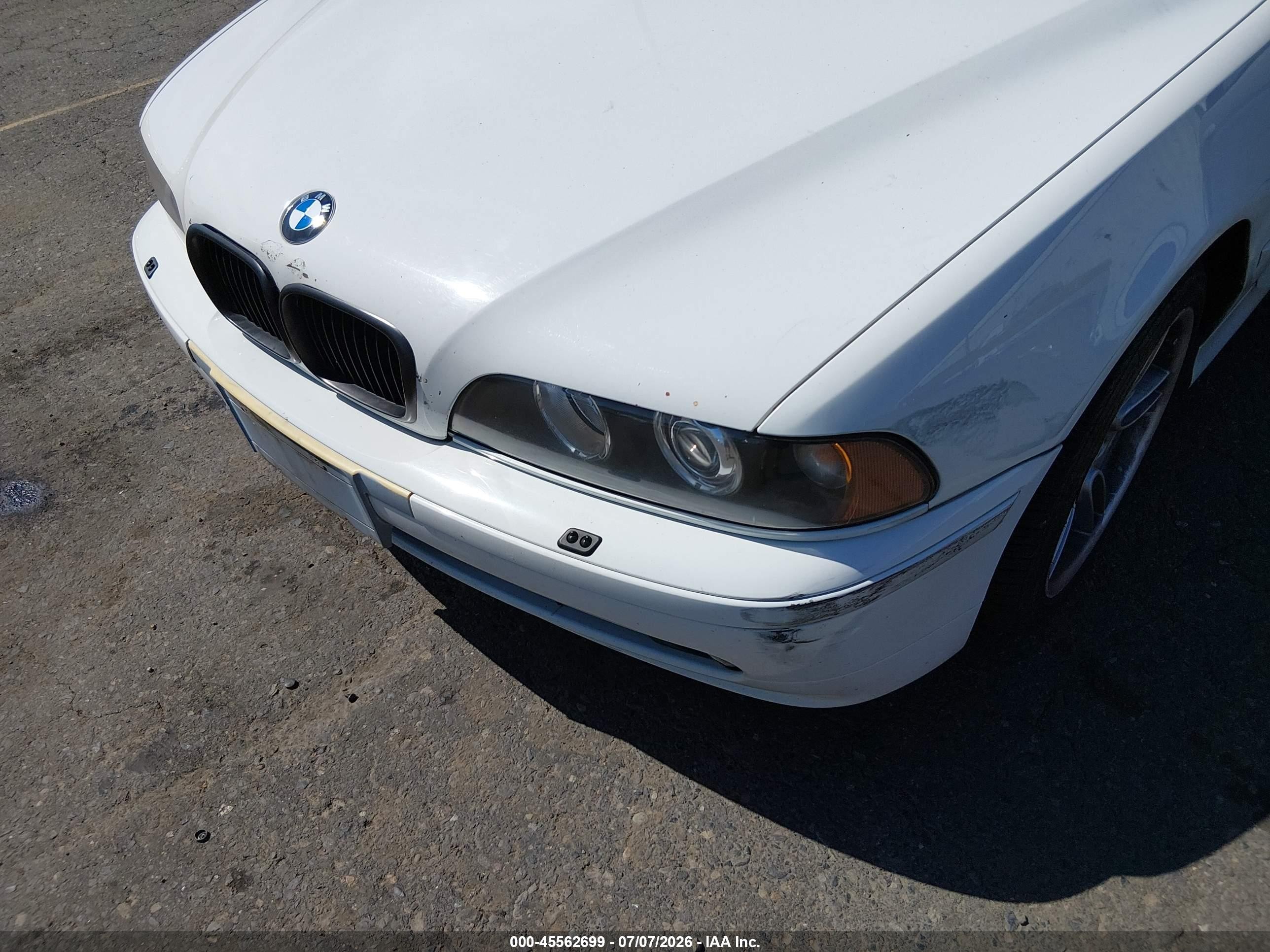 2001 Bmw 540i White vin: WBADN53471GC96724
