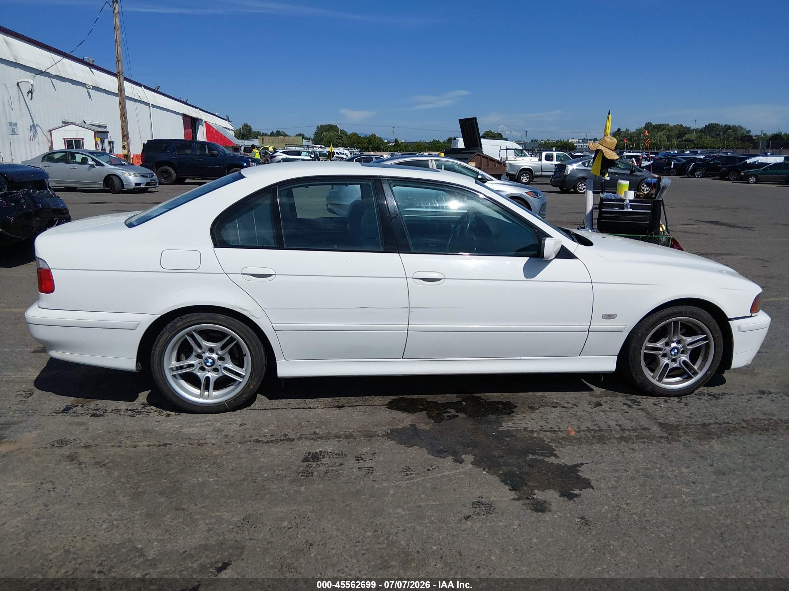 2001 Bmw 540i White vin: WBADN53471GC96724