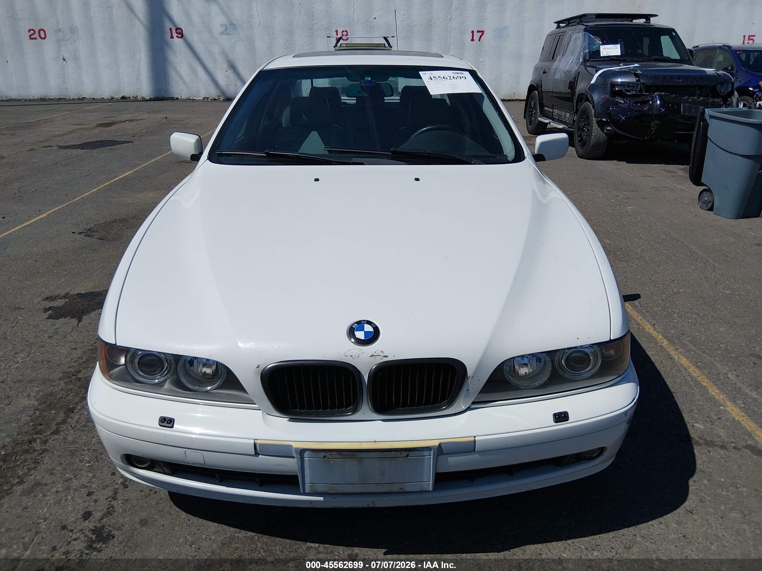 2001 Bmw 540i White vin: WBADN53471GC96724
