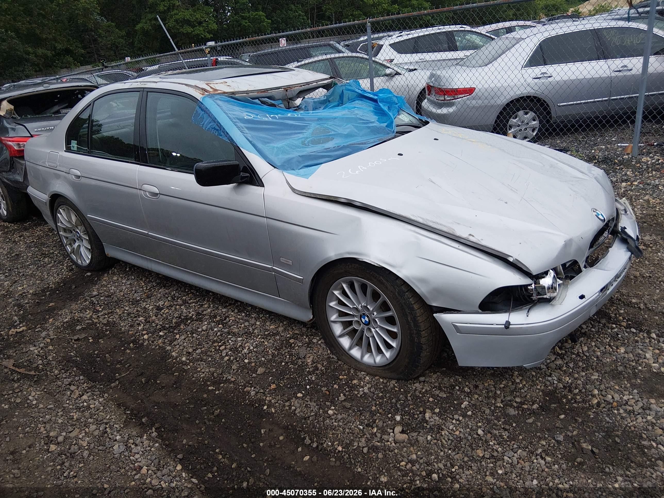2002 Bmw 540i   Gray vin: WBADN53472GC98751
