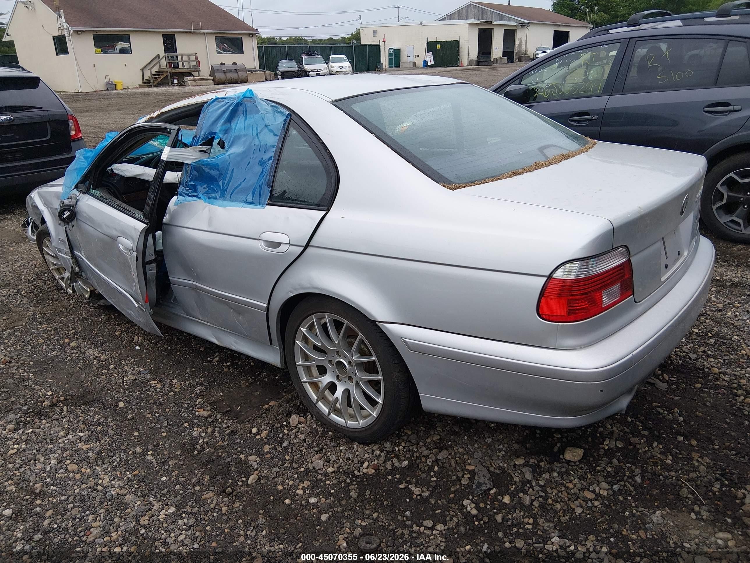 2002 Bmw 540i   Gray vin: WBADN53472GC98751