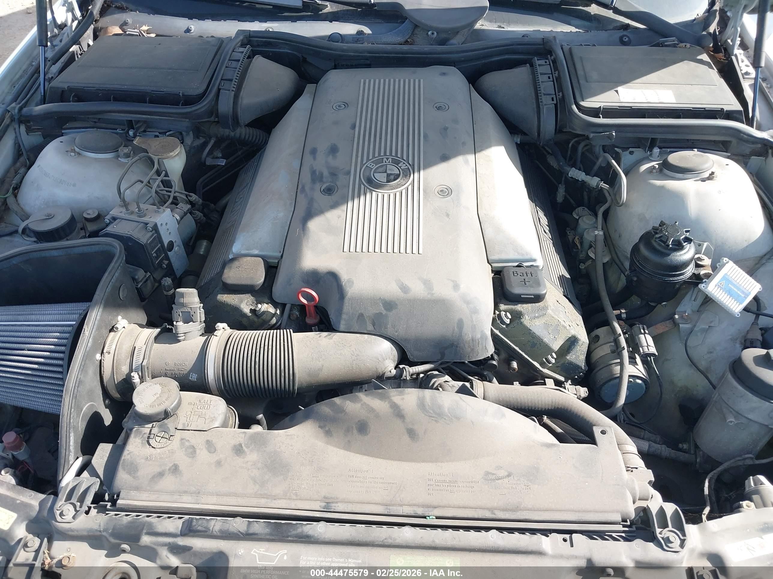 1999 Bmw 540i   Silver vin: WBADN5347XGC92665