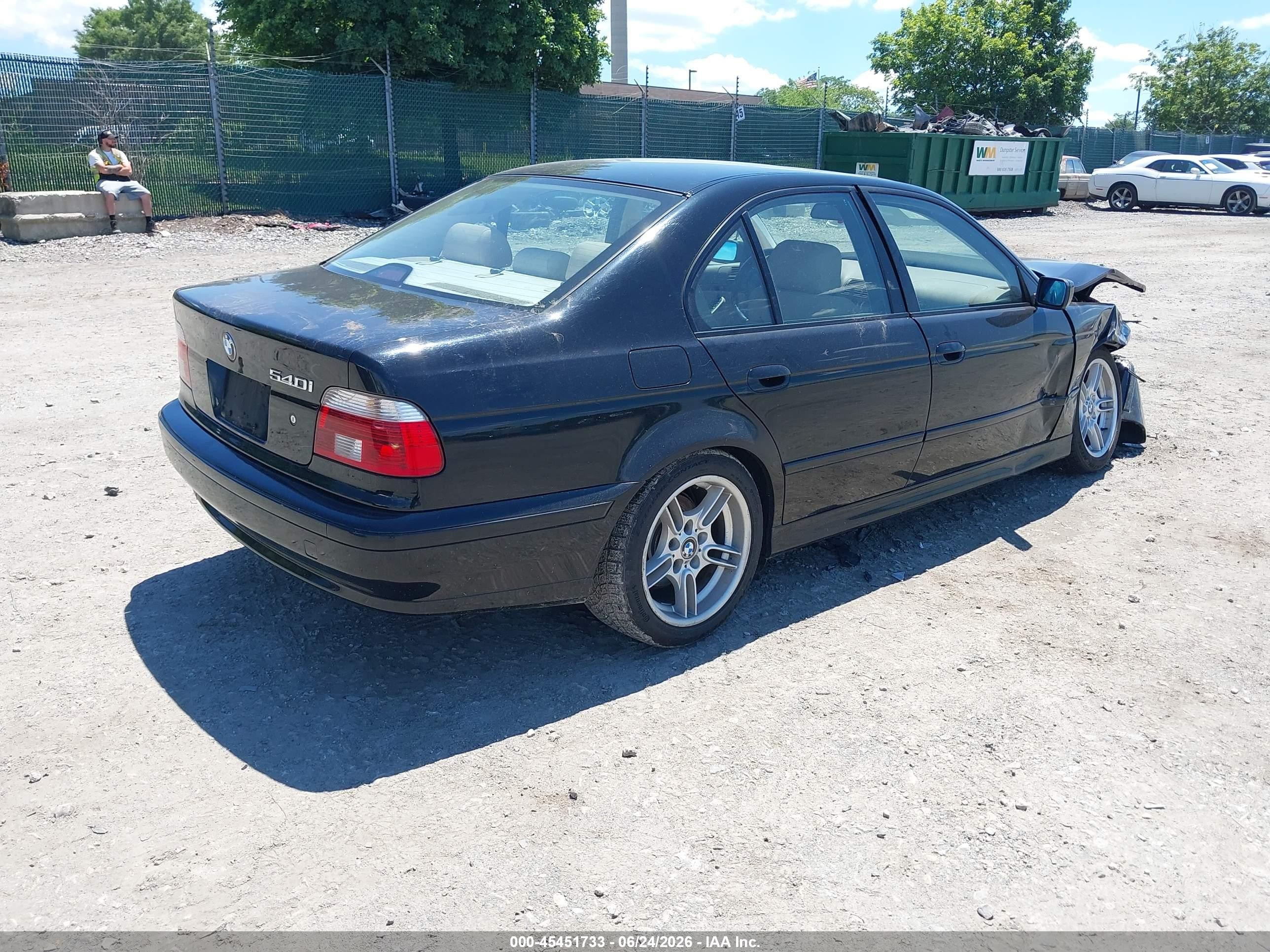 2001 Bmw 540i   Black vin: WBADN53481GC97820