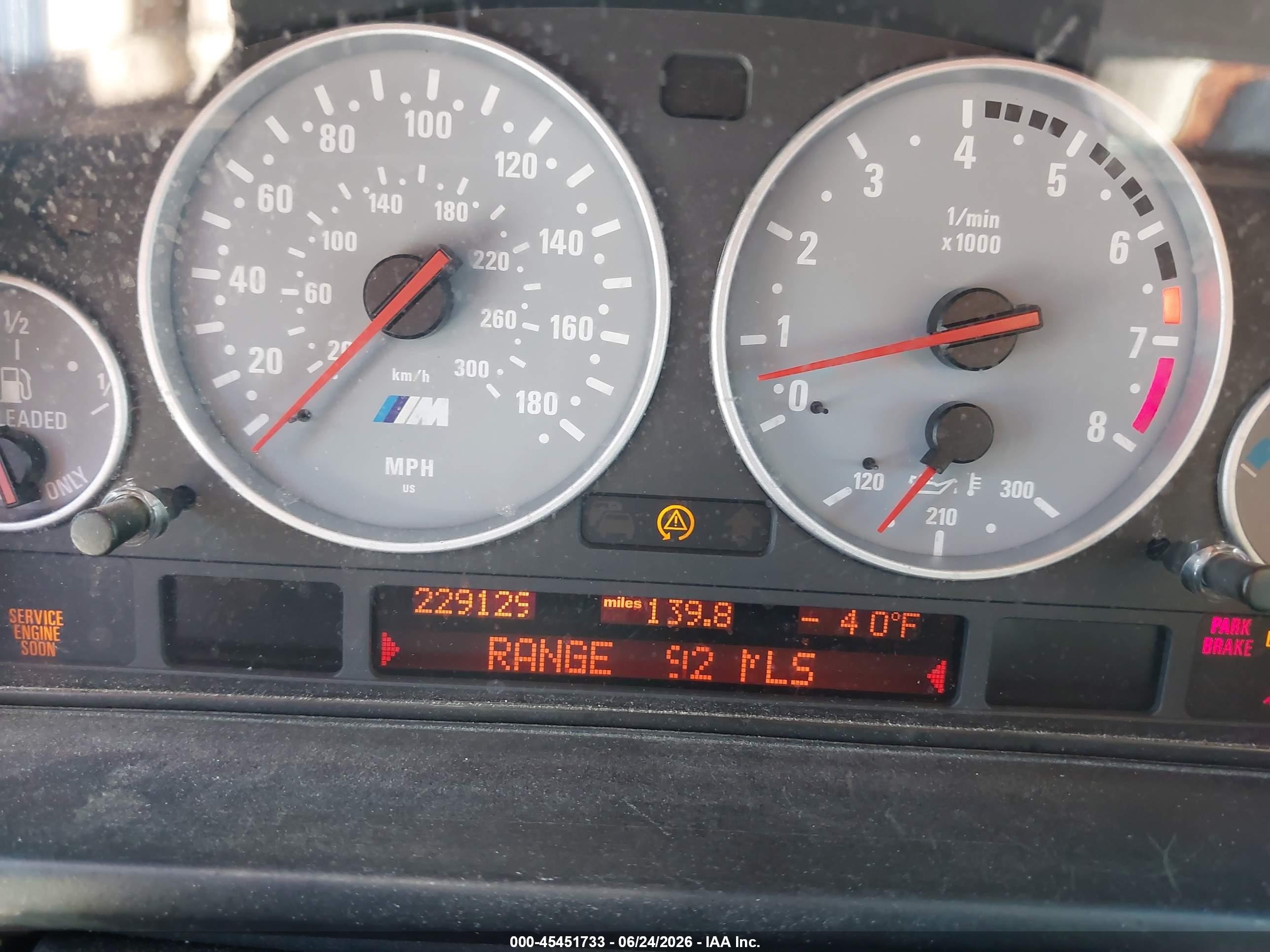 2001 Bmw 540i   Black vin: WBADN53481GC97820