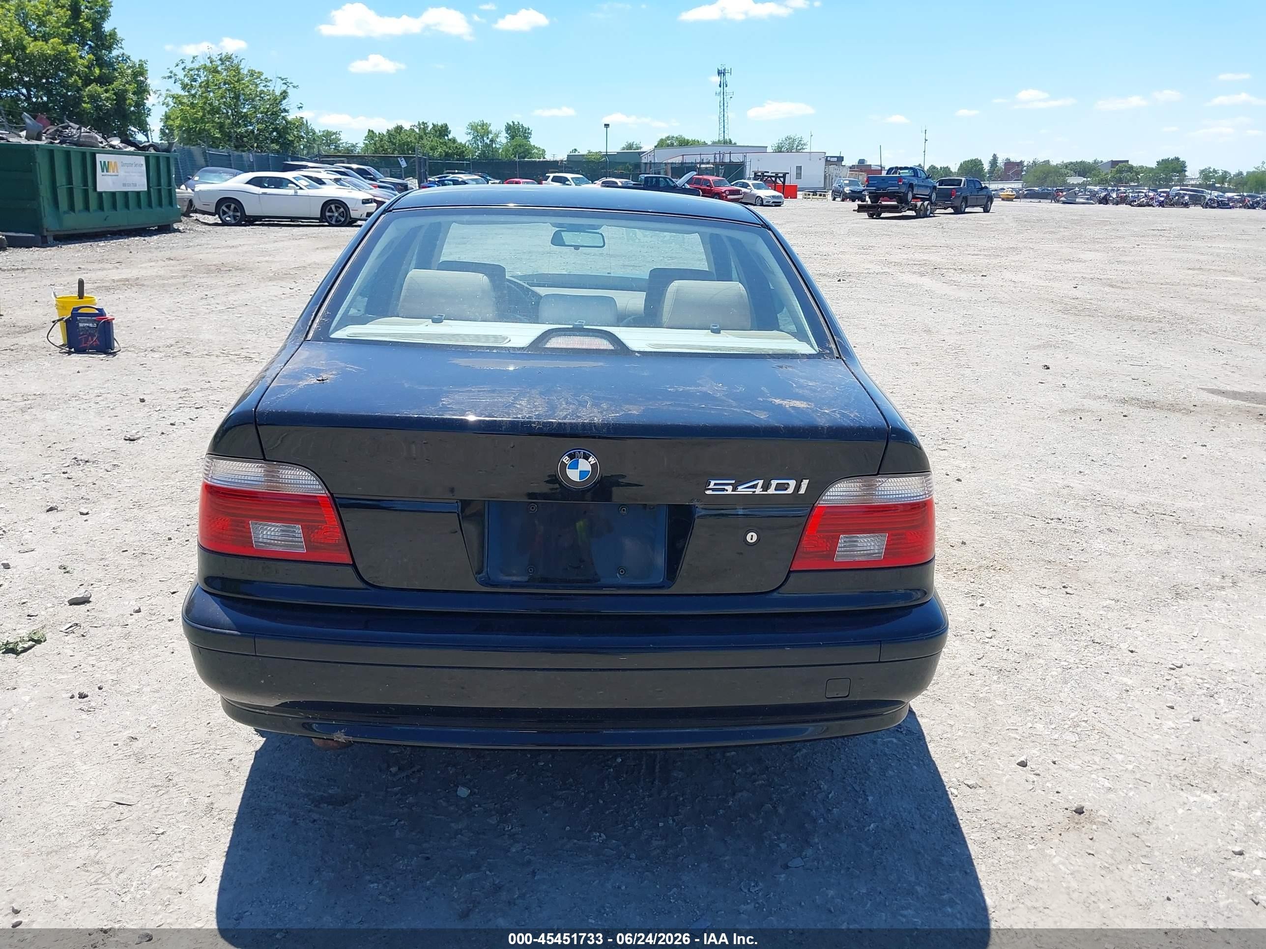 2001 Bmw 540i   Black vin: WBADN53481GC97820