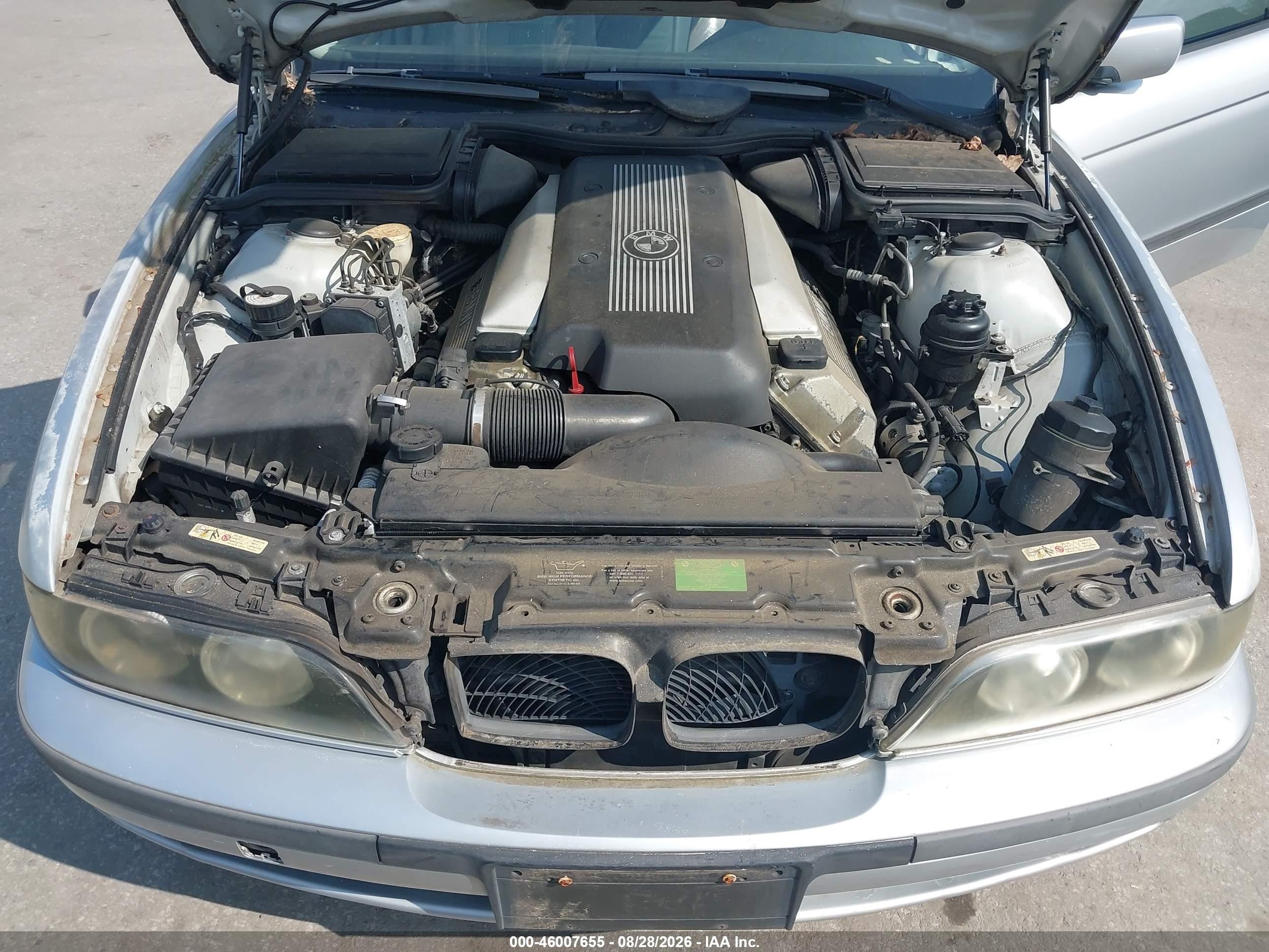 2000 Bmw 540i   Silver vin: WBADN5348YGC93602