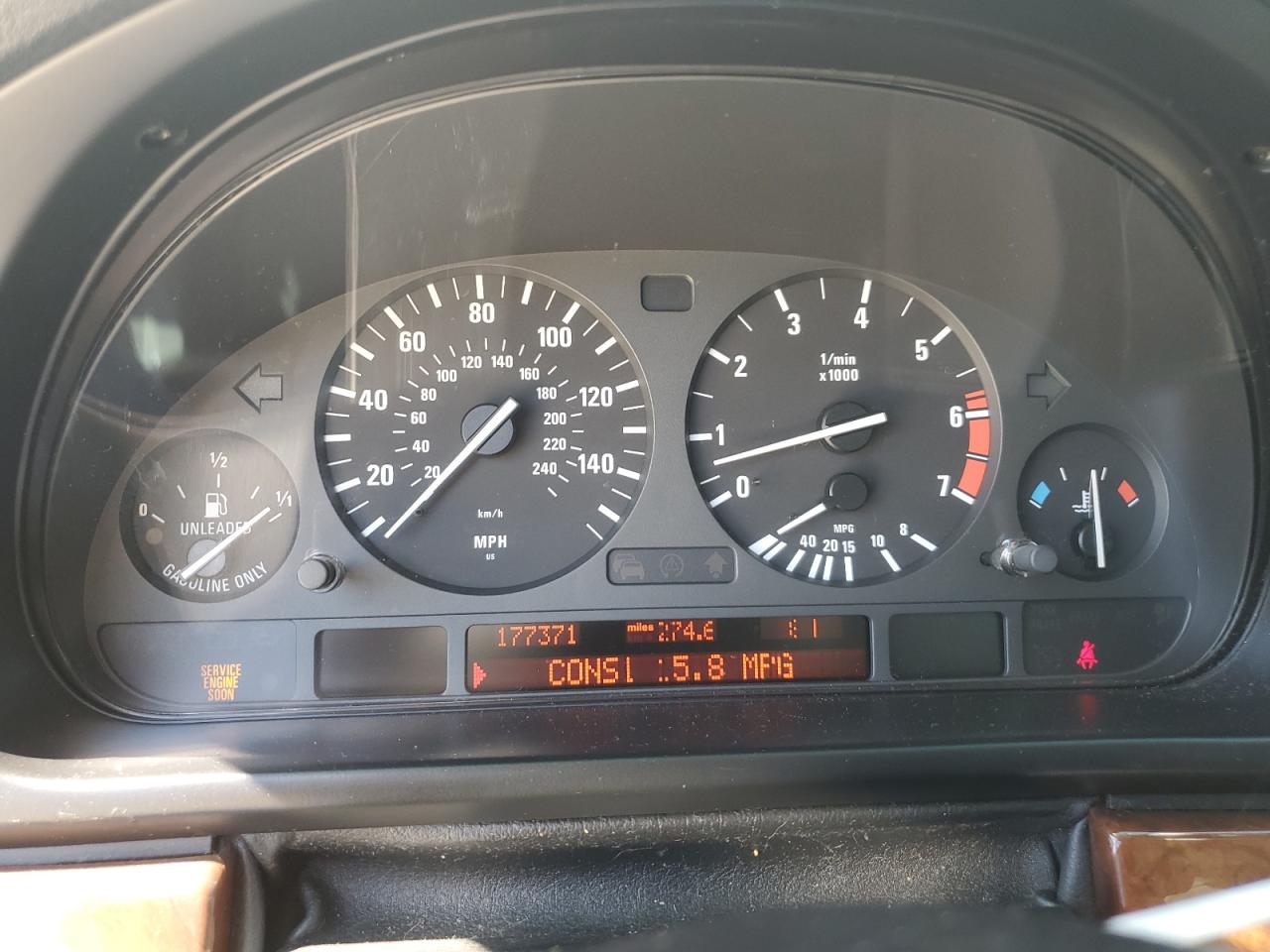 2000 Bmw 540 I Silver vin: WBADN5348YGC95432